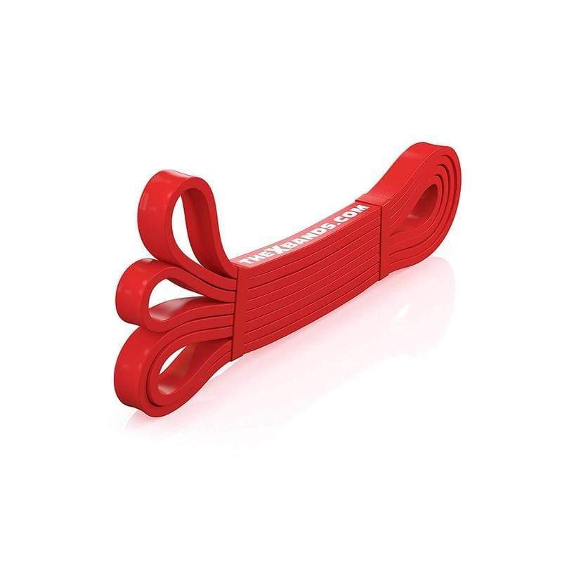The X Bands - 1/2" Wide Red 30lb Resistance Loop Workout Band - Good for stretching or upper body exercises.