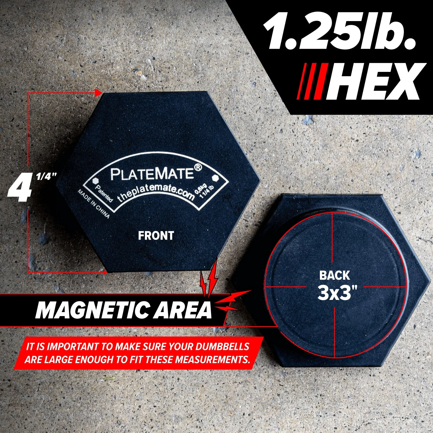 Serious Steel Fitness - 1.25 lb Hex PlateMate (Pair) - Image 5