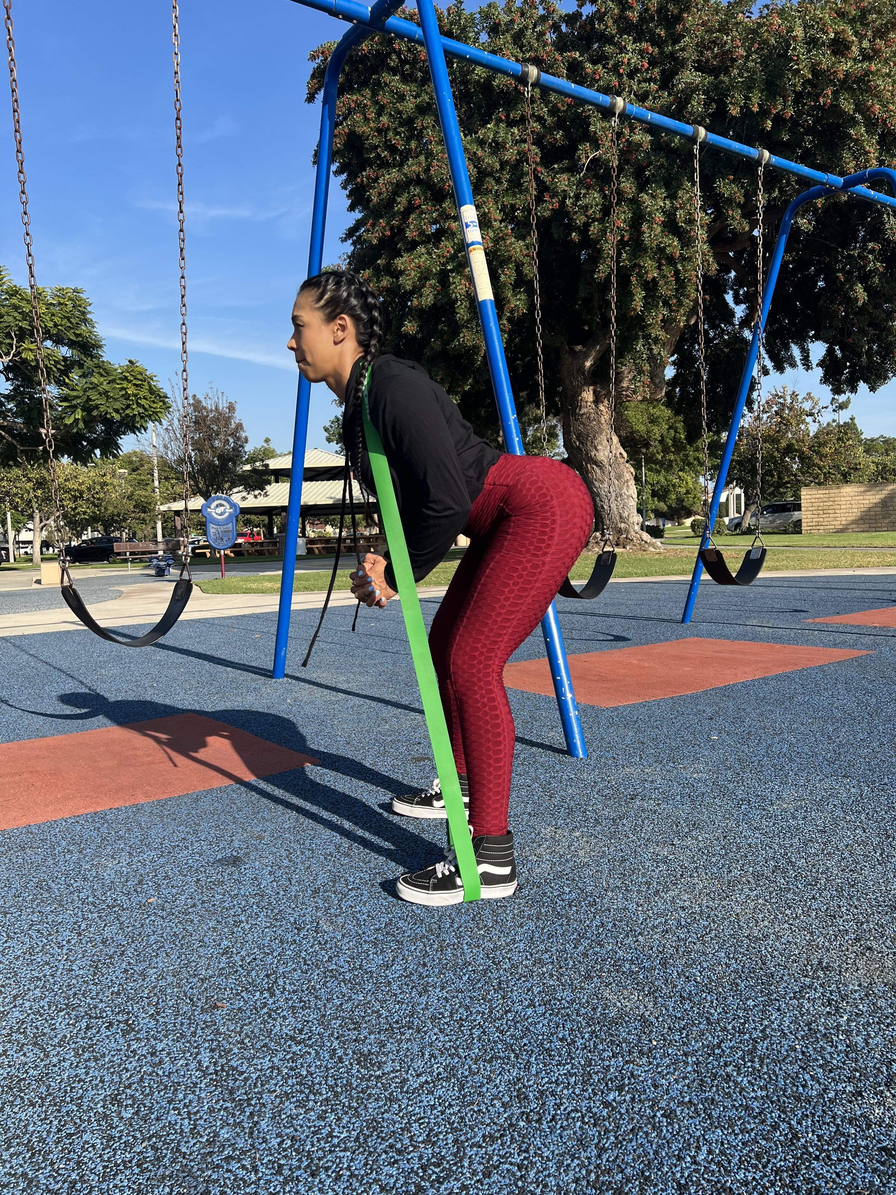 The X Bands - 1 3/4" Wide Green 100lb Resistance Loop Workout Band - Perfect for pull ups or hip thrusts. - Image 8