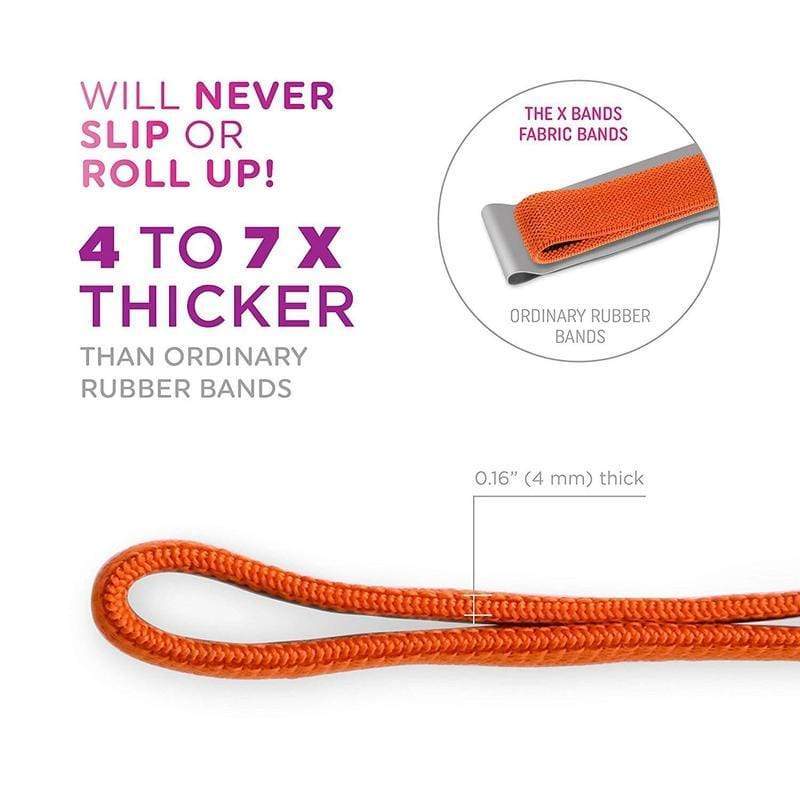 The X Bands - 1" Fabric Non-Slip Workout Booty Building Band Level 1 - Image 6