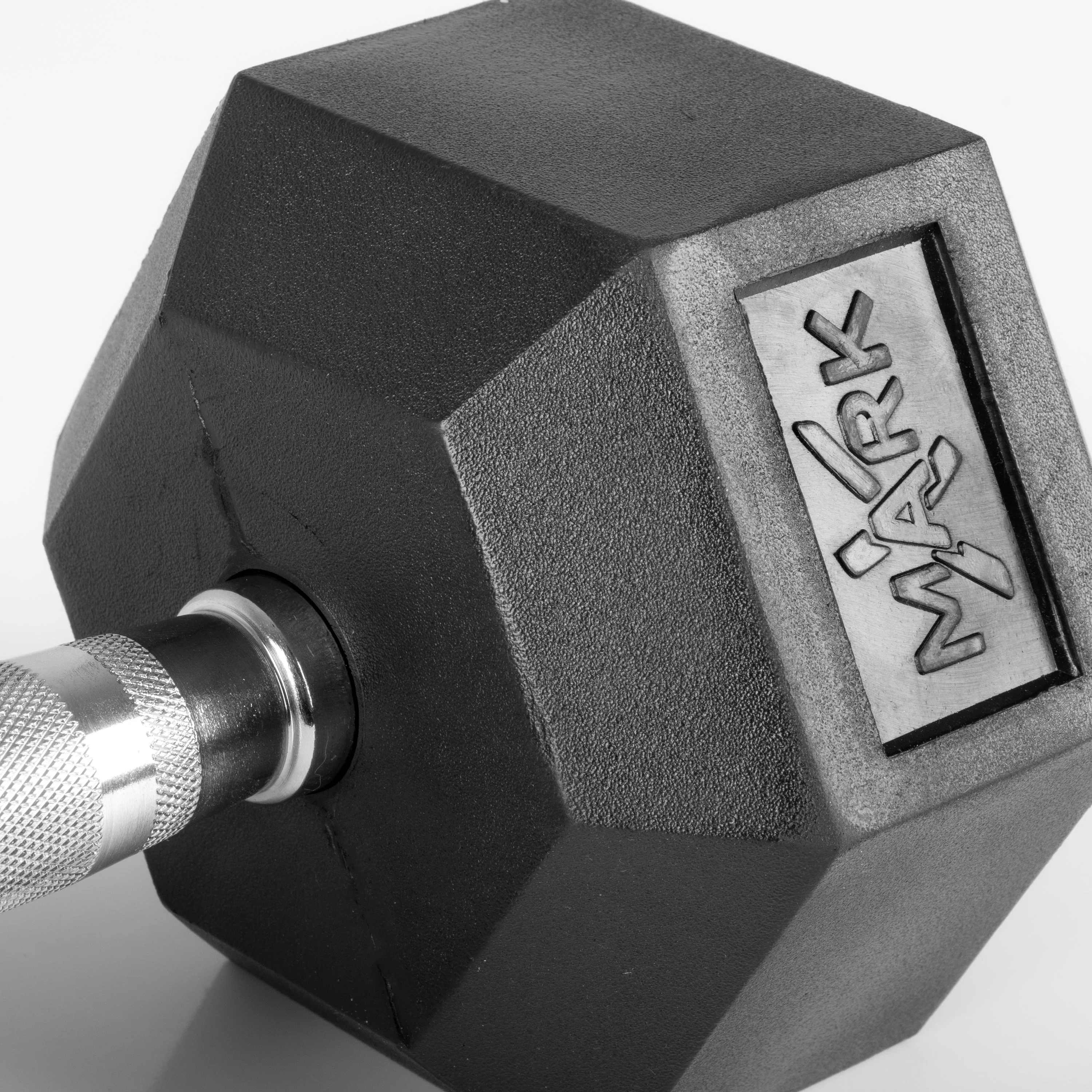 XMARK - 10-Pairs, 5 to 50 lbs. Hex Dumbbells Includes 3-Tier Storage Rack - Image 6