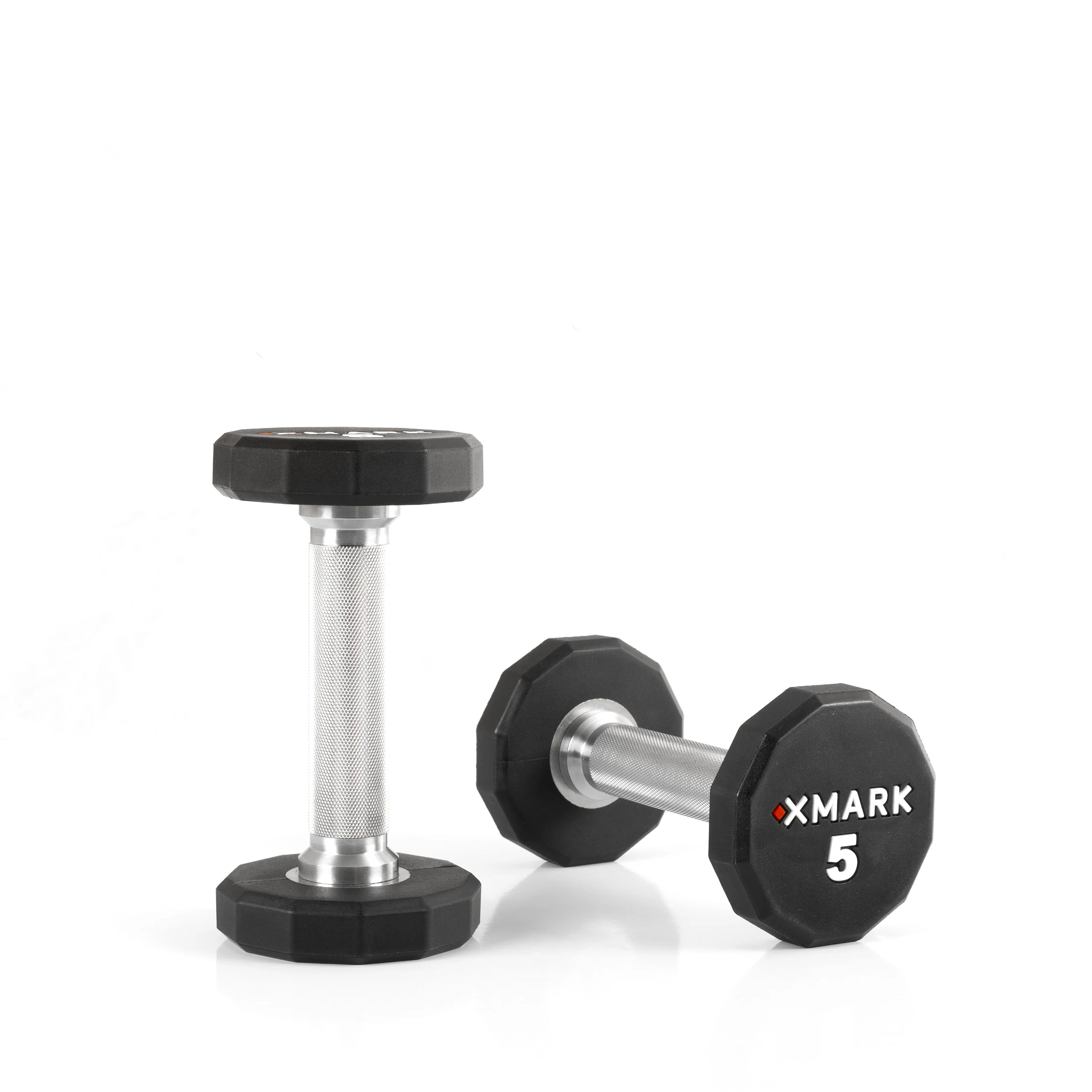 XMARK - 12-Sided Commercial Urethane Dumbbells (5-50 lb and 5-75 lb Sets) - Image 7