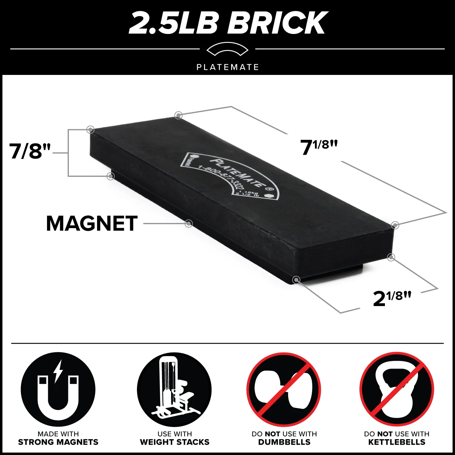 Serious Steel Fitness - 2.5 lb Brick - Image 4