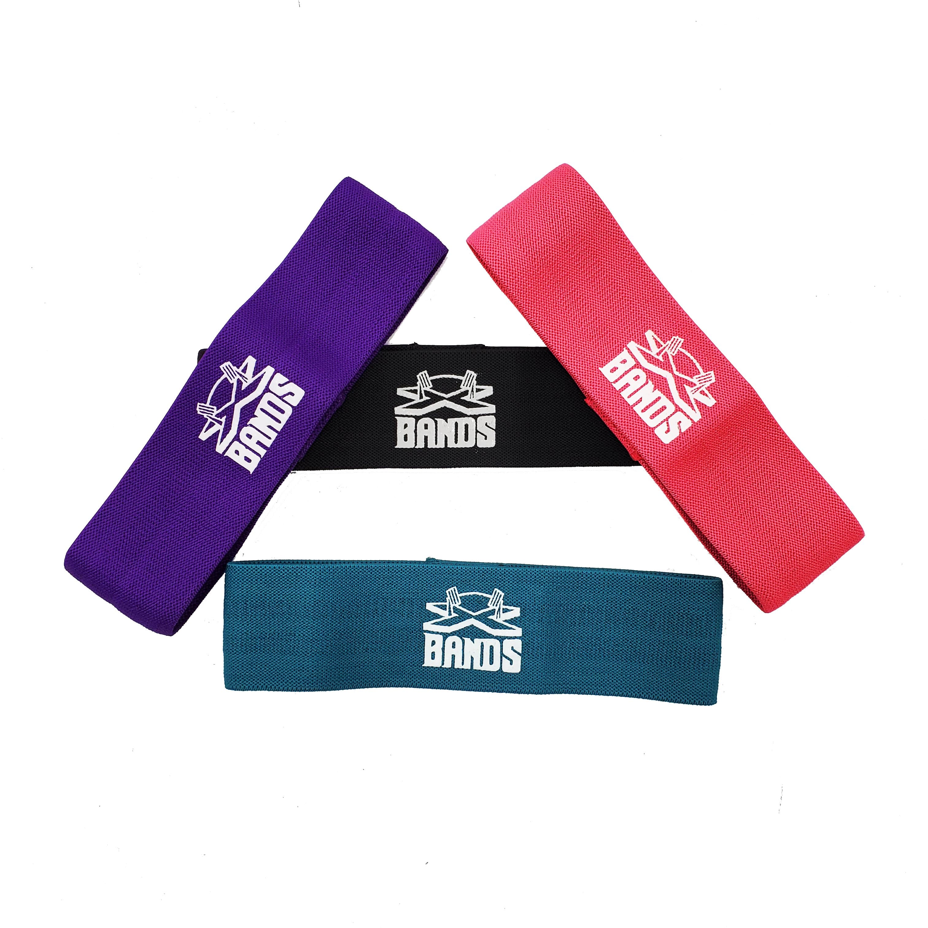 The X Bands - 3" Fabric Non-Slip Workout Booty Building Band level 4