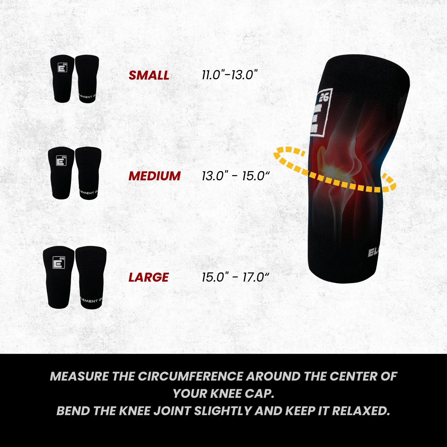 Element 26 - 3mm Agility Knee Sleeves - Image 4
