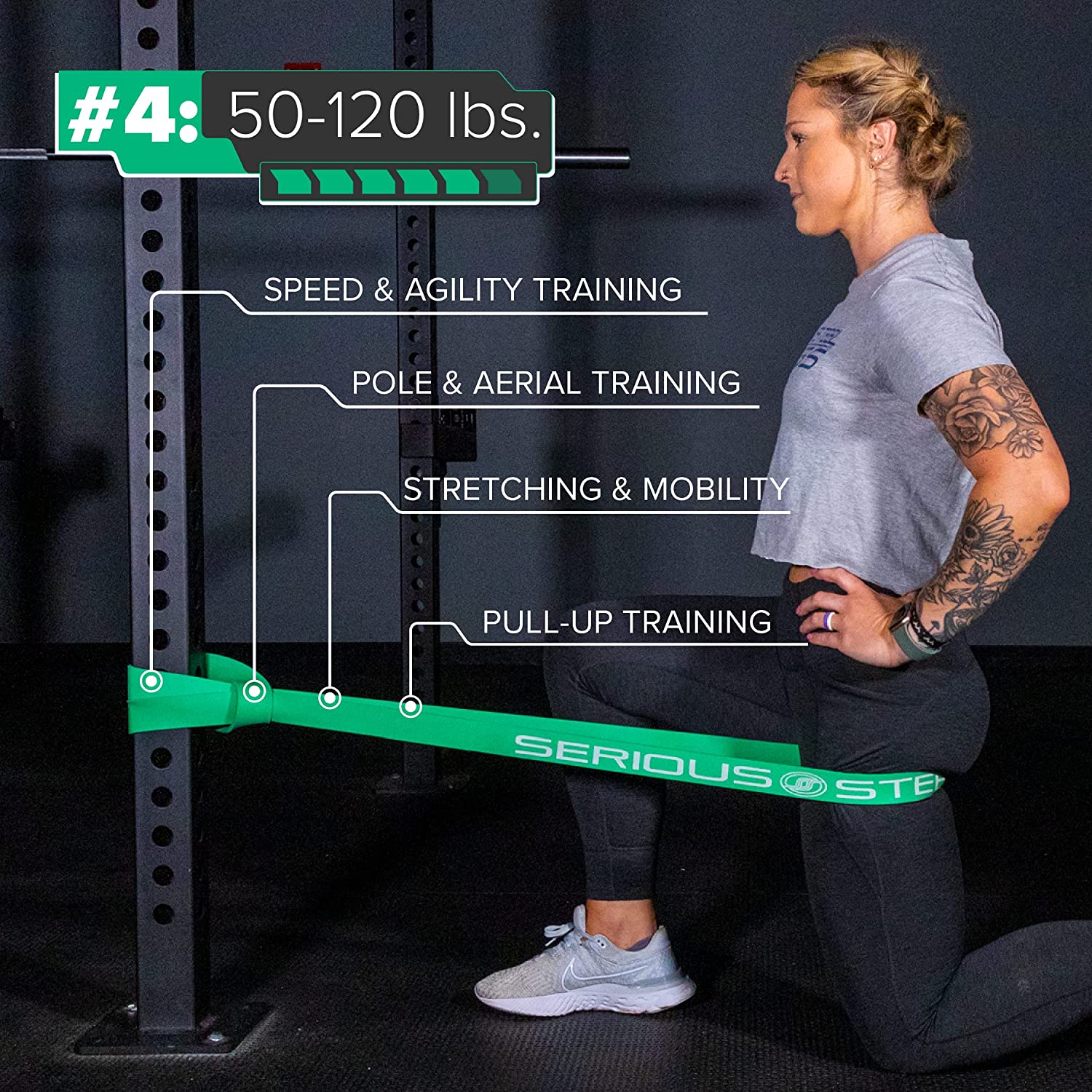 Serious Steel Fitness - 41" Micro Mini Resistance Band (2-15 lbs) - Image 18