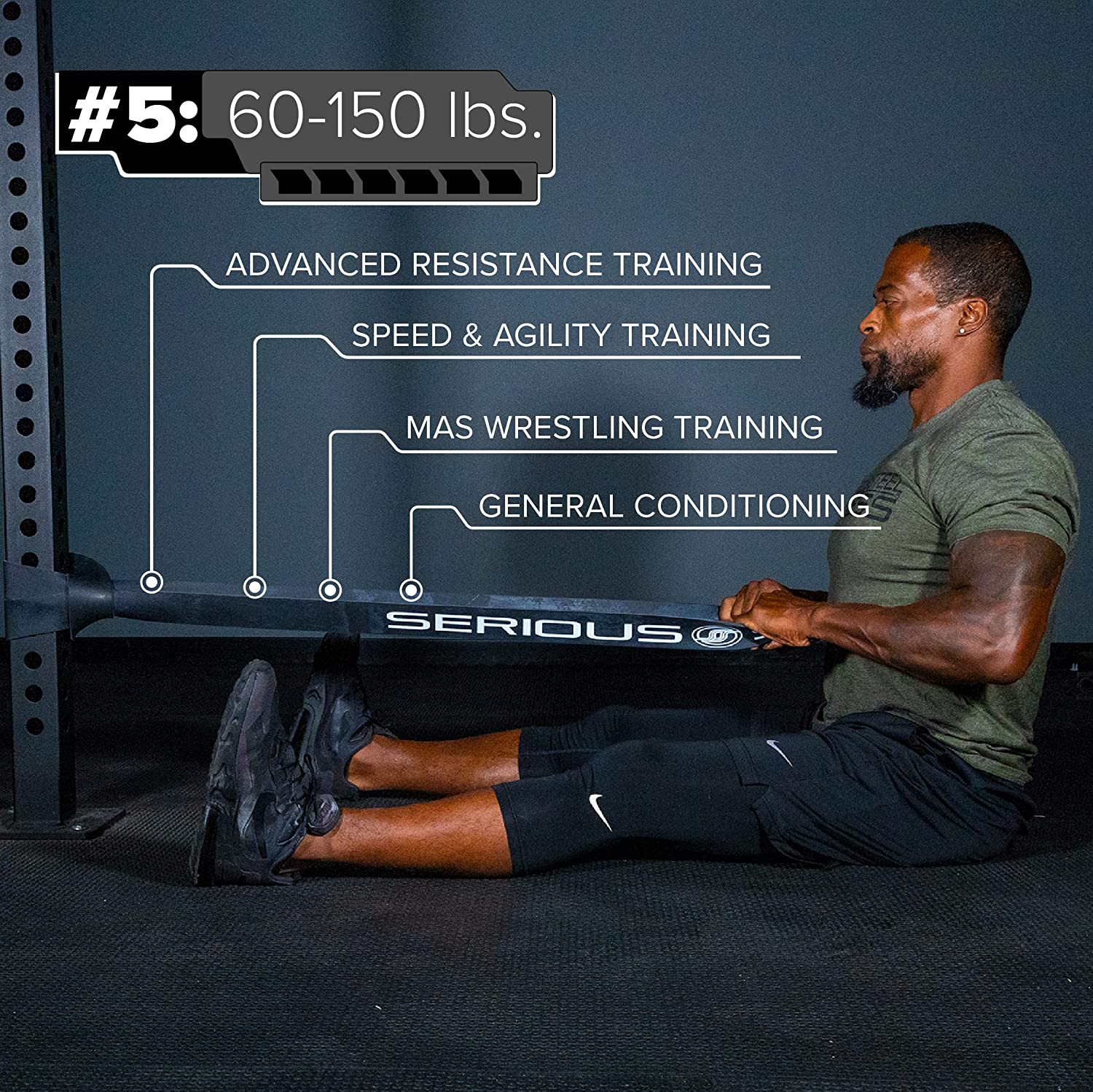 Serious Steel Fitness - 41" Micro Mini Resistance Band (2-15 lbs) - Image 22