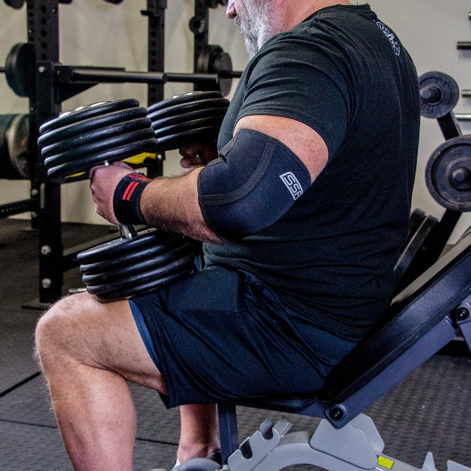 Serious Steel Fitness - 5mm Neoprene Elbow Sleeves - Image 5