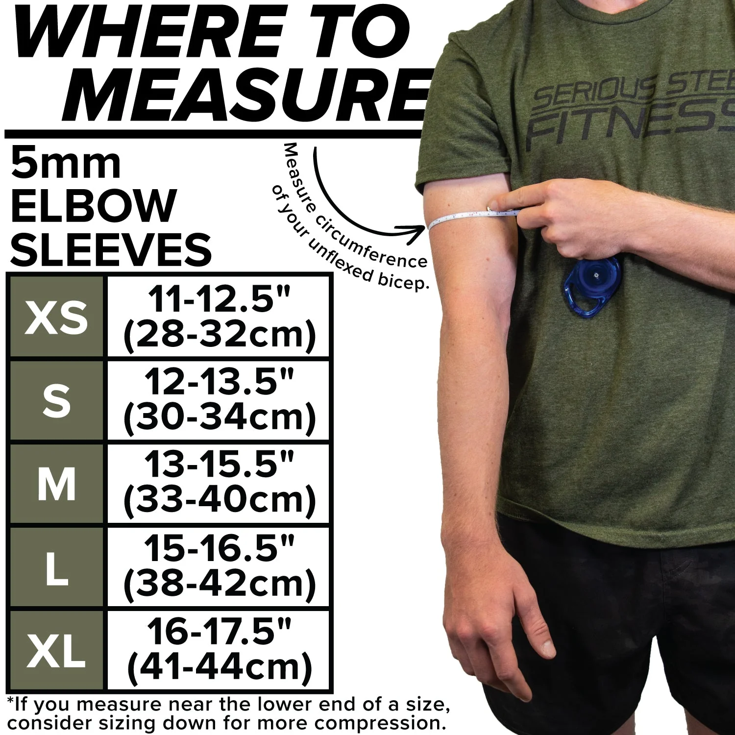 Serious Steel Fitness - 5mm Neoprene Elbow Sleeves - Image 6