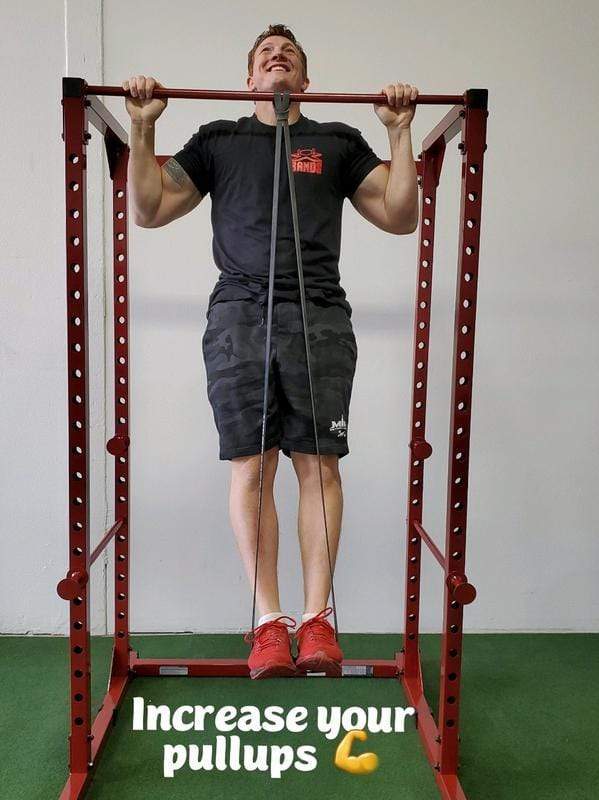 The X Bands - 7/8" Wide Black 50lb Resistance Loop Workout Band - Image 2
