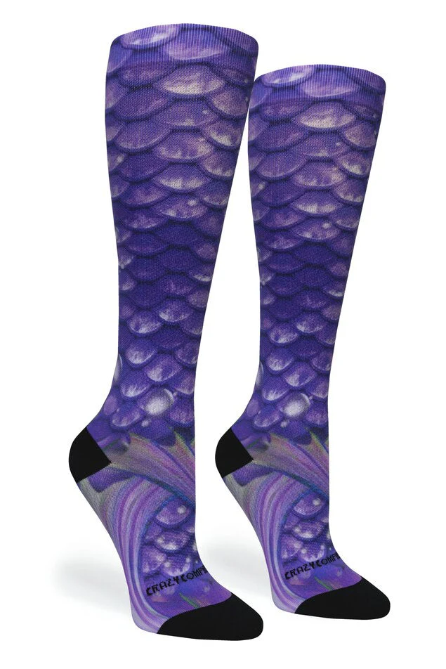 Crazy Compression - Active Mermaid Purple - (Standard & Extra Wide) - Image 3