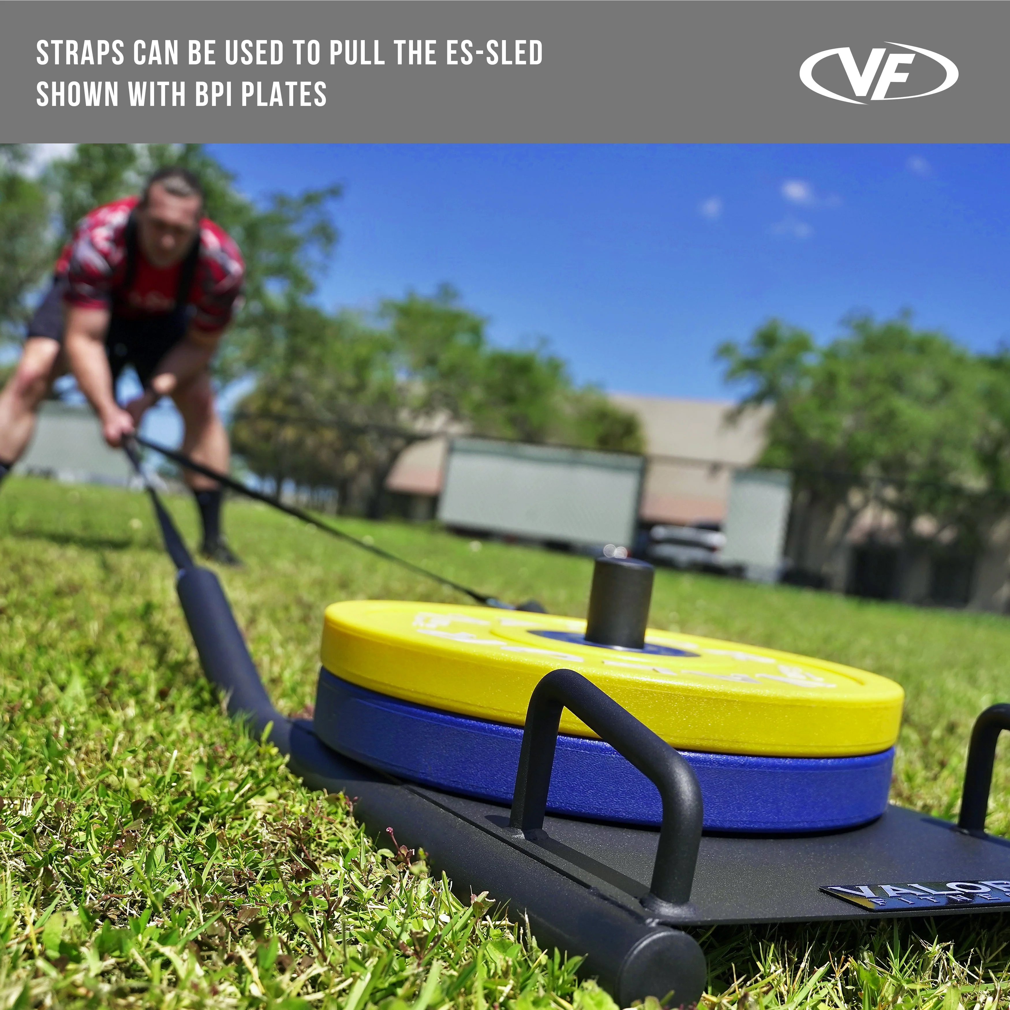 Valor Fitness - Agility Sled Push Pull Drag w/ Shoulder Harness - Image 2