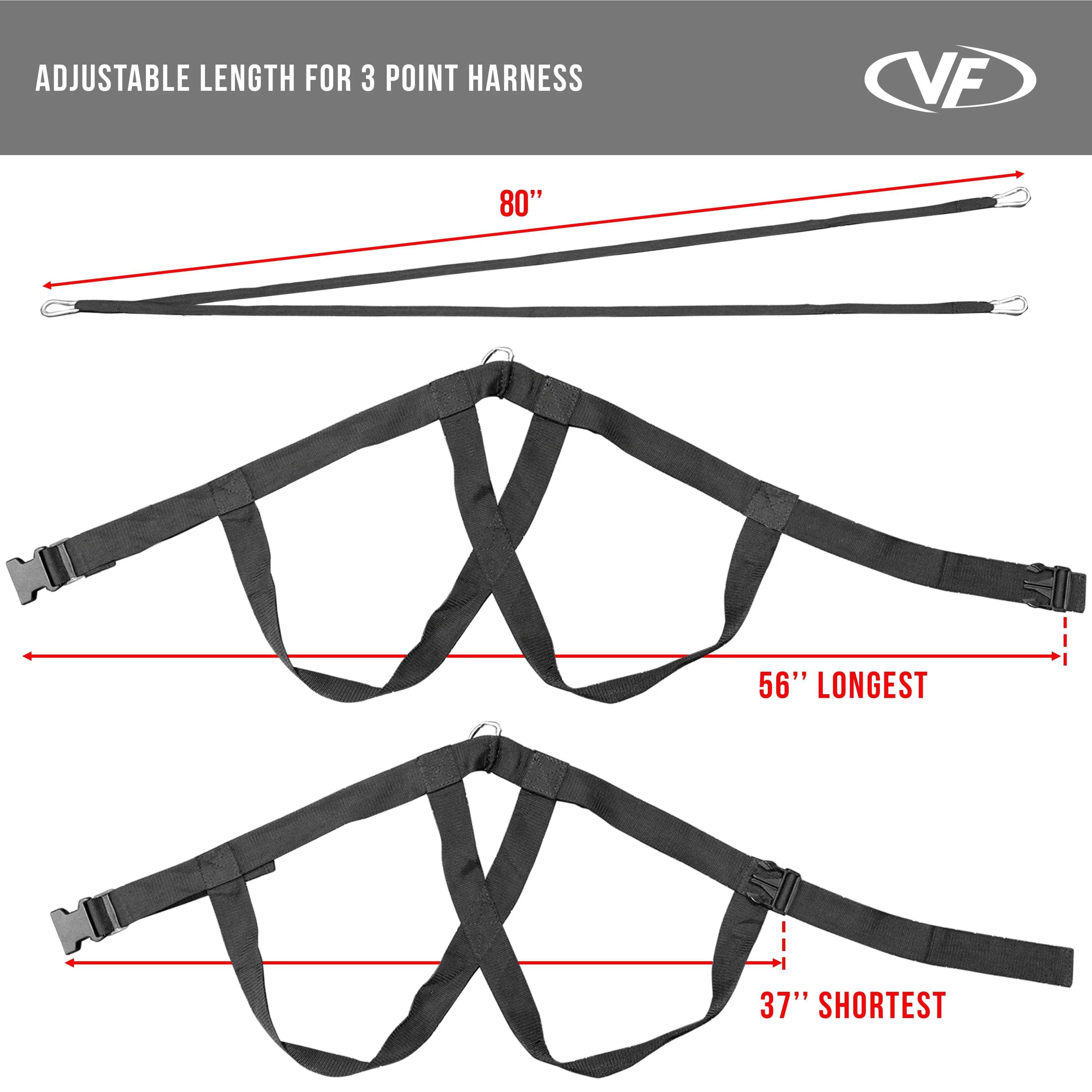 Valor Fitness - Agility Sled Push Pull Drag w/ Shoulder Harness - Image 4