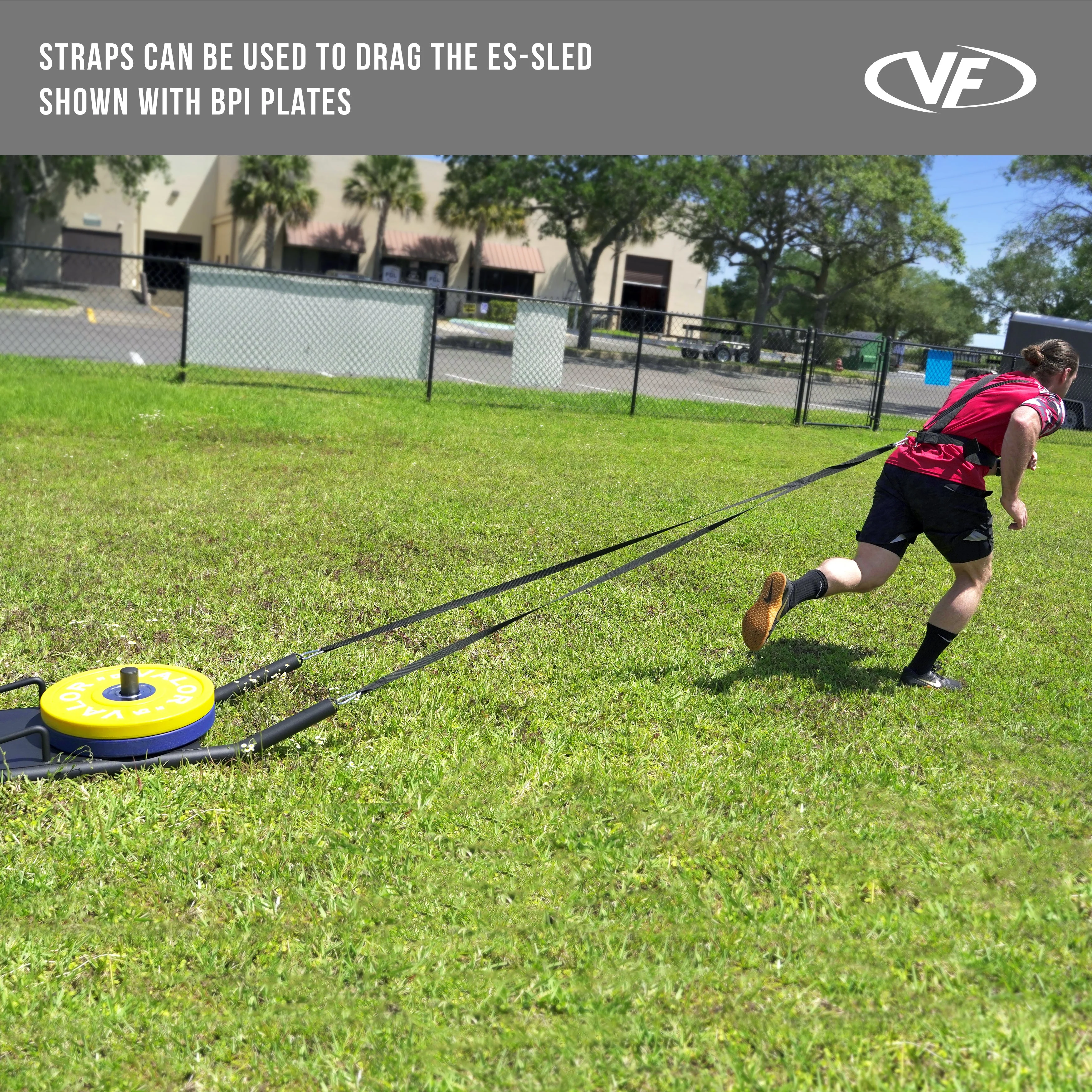 Valor Fitness - Agility Sled Push Pull Drag w/ Shoulder Harness - Image 5