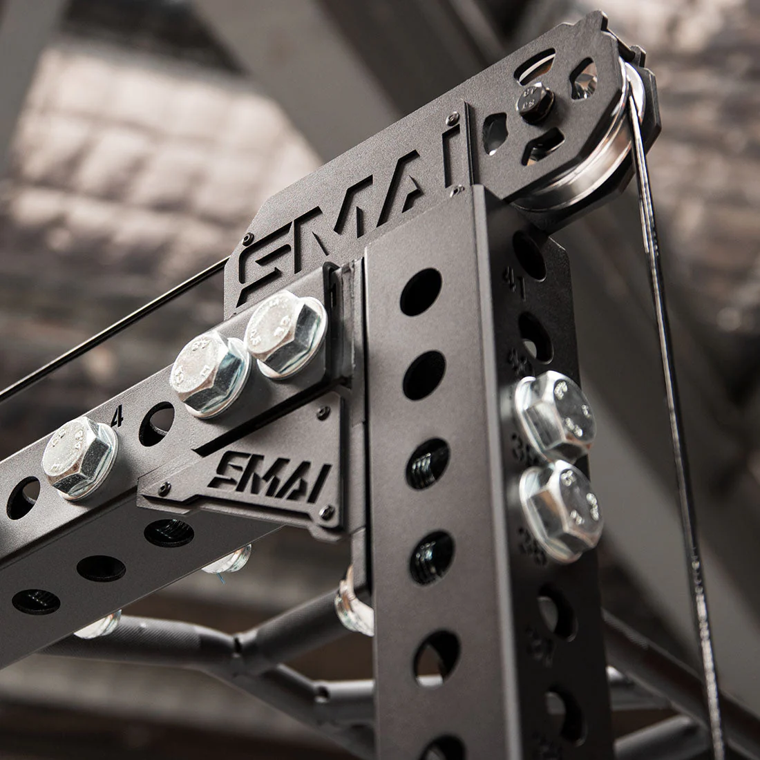 SMAI - All In 1 Cable Trainer - Power Rack with Cable Machine, Smith Machine & Accessory Pack - Vanta Series - Image 13