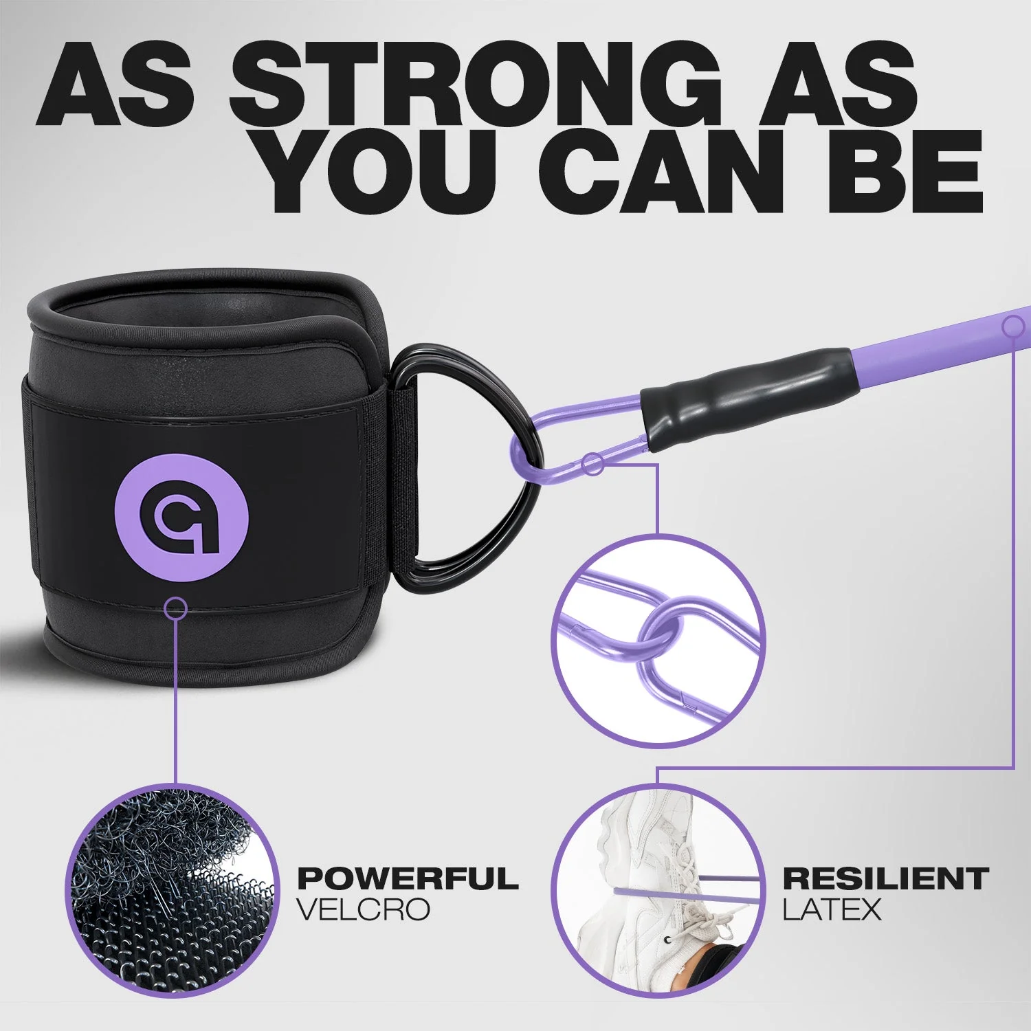 ActiveGear - Ankle Resistance Bands with Cuffs - Image 12