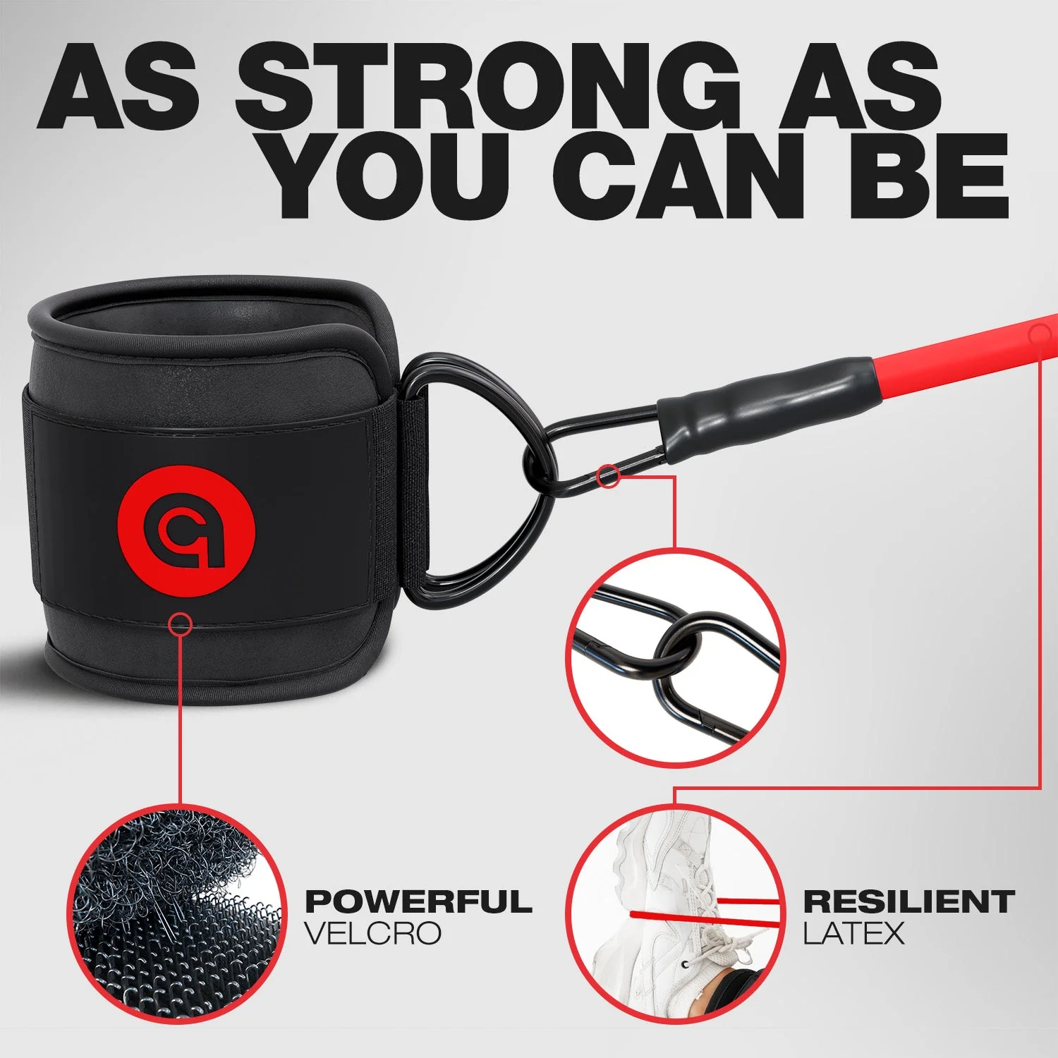 ActiveGear - Ankle Resistance Bands with Cuffs - Image 20
