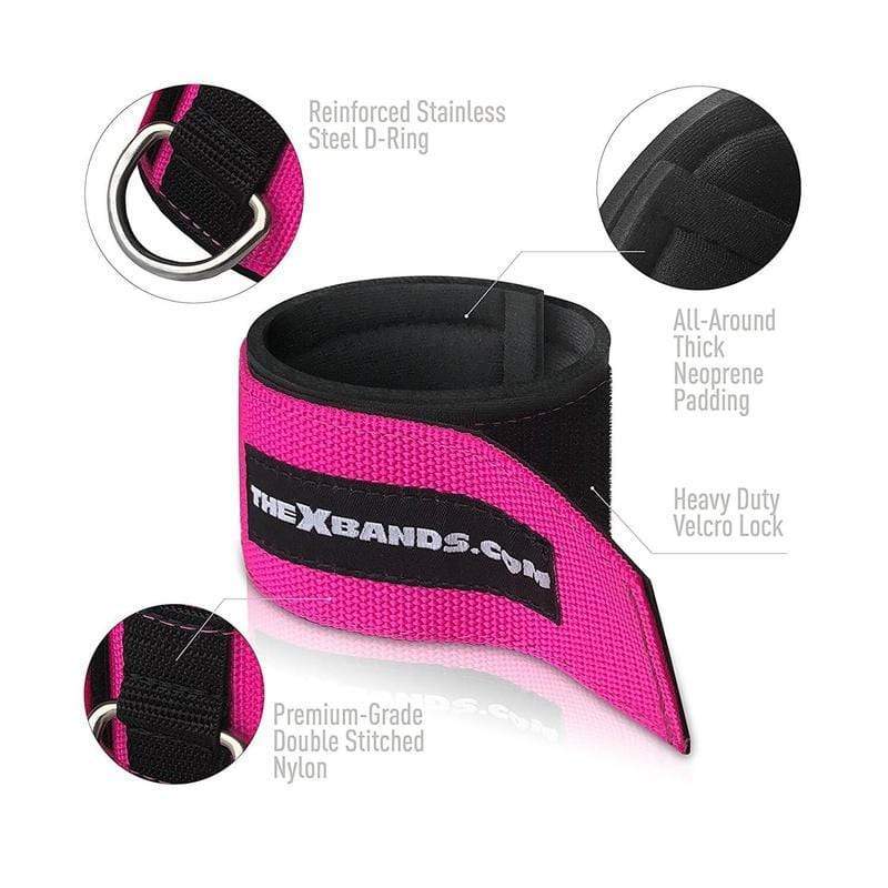 The X Bands - Ankle Straps for Cable Machines - For Legs, Glutes, Abs, and Hip Workouts - Image 3