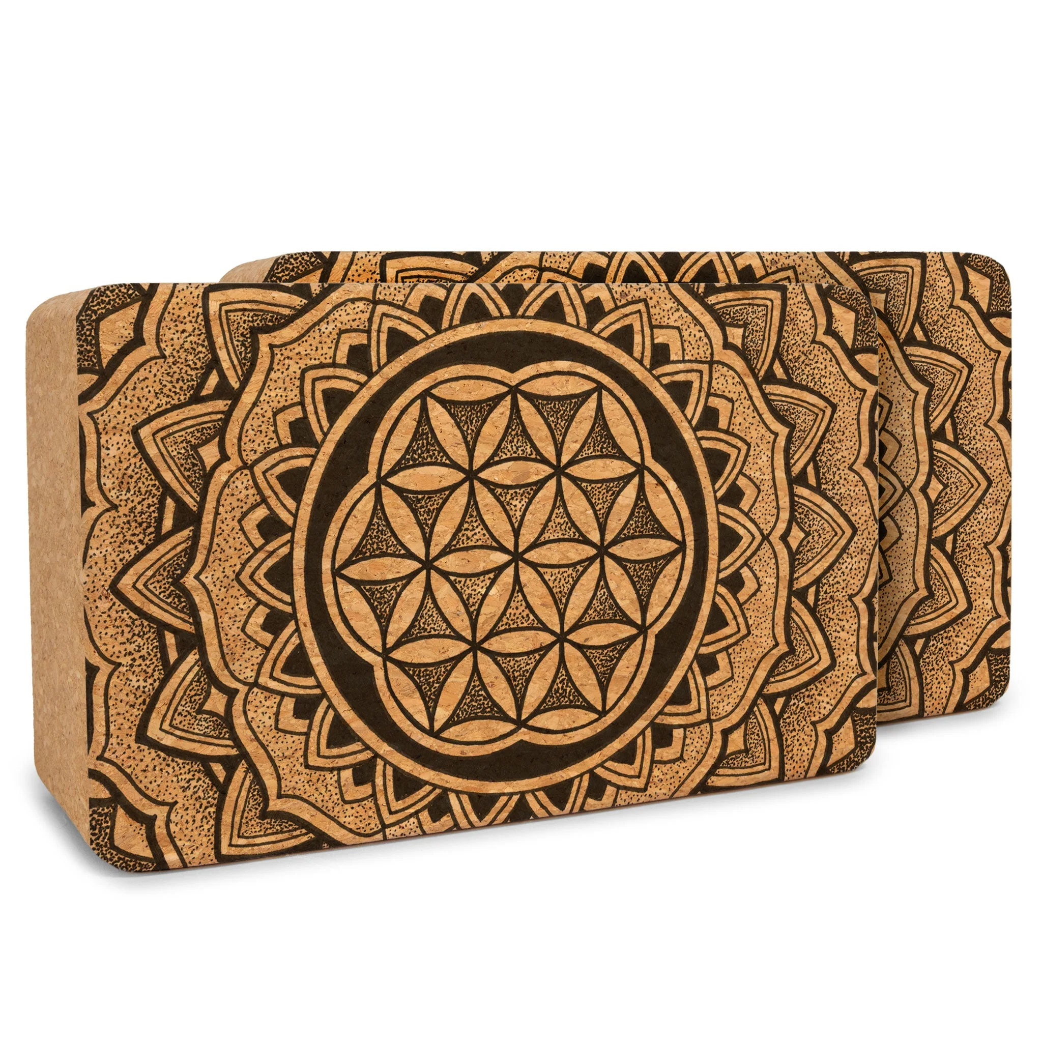 Yoloha Yoga - Artist Cork Yoga Block Set - Image 6