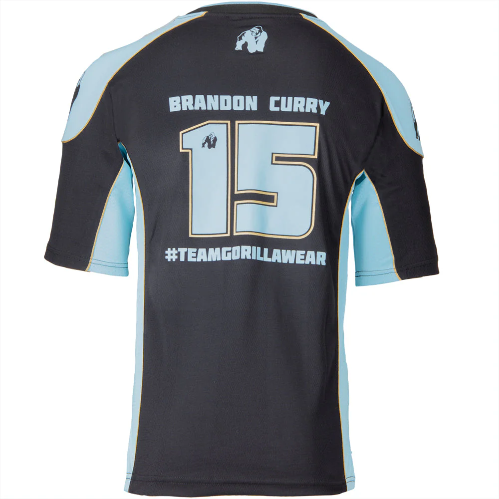 Gorilla Wear - Athlete Shirt 2.0 Brandon Curry - Black / Light Blue - Image 7