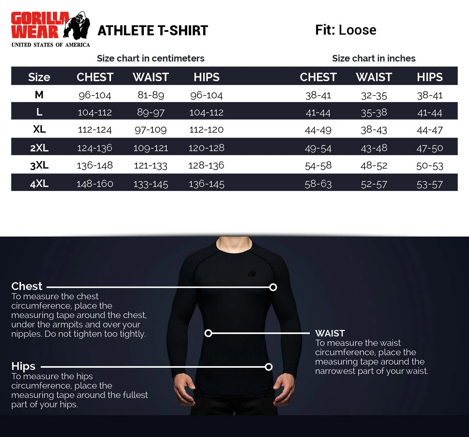 Gorilla Wear - Athlete Shirt 2.0 Brandon Curry - Black / Light Blue - Image 8