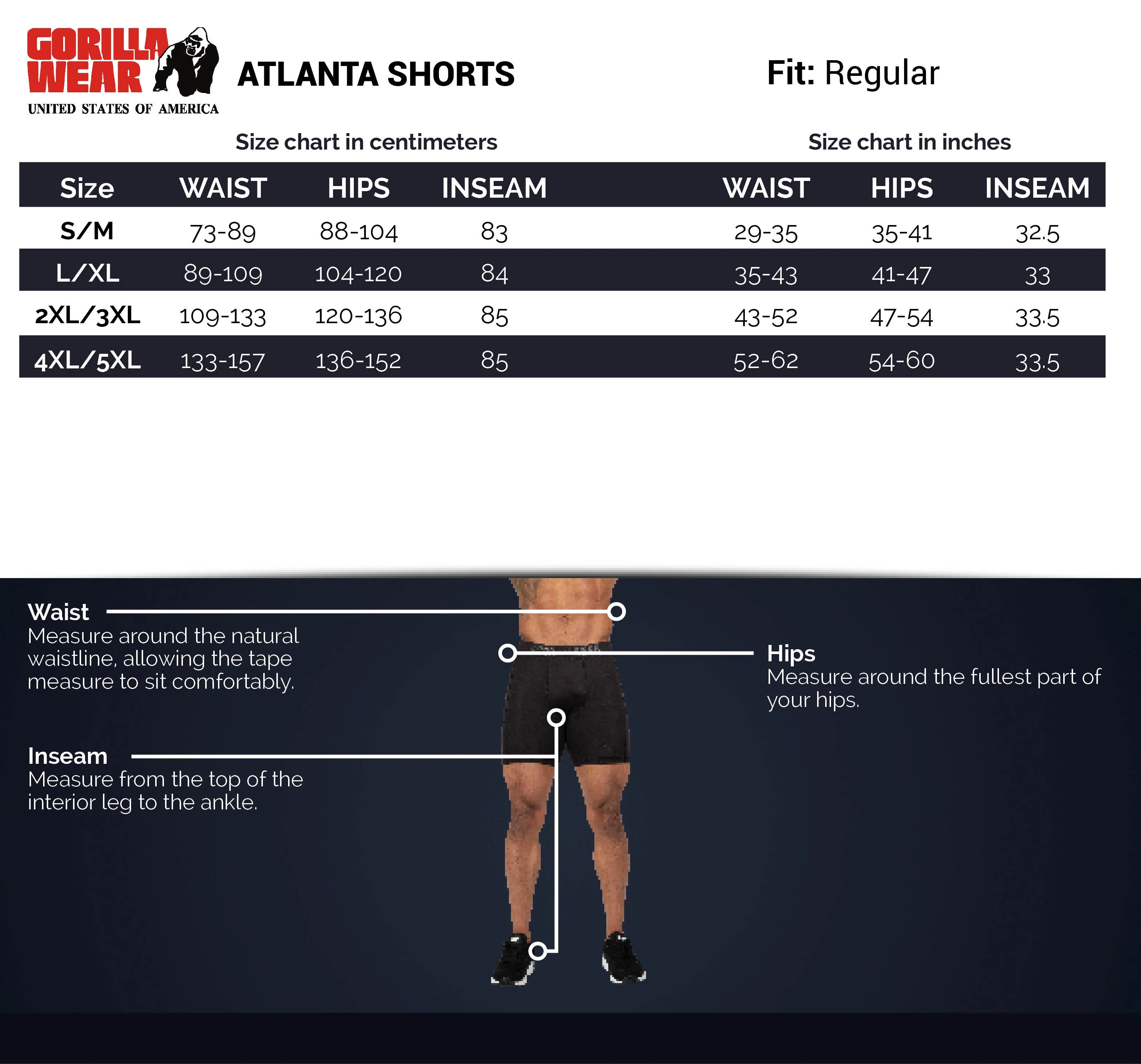 Gorilla Wear - Atlanta Shorts - Black/Gray - Image 12