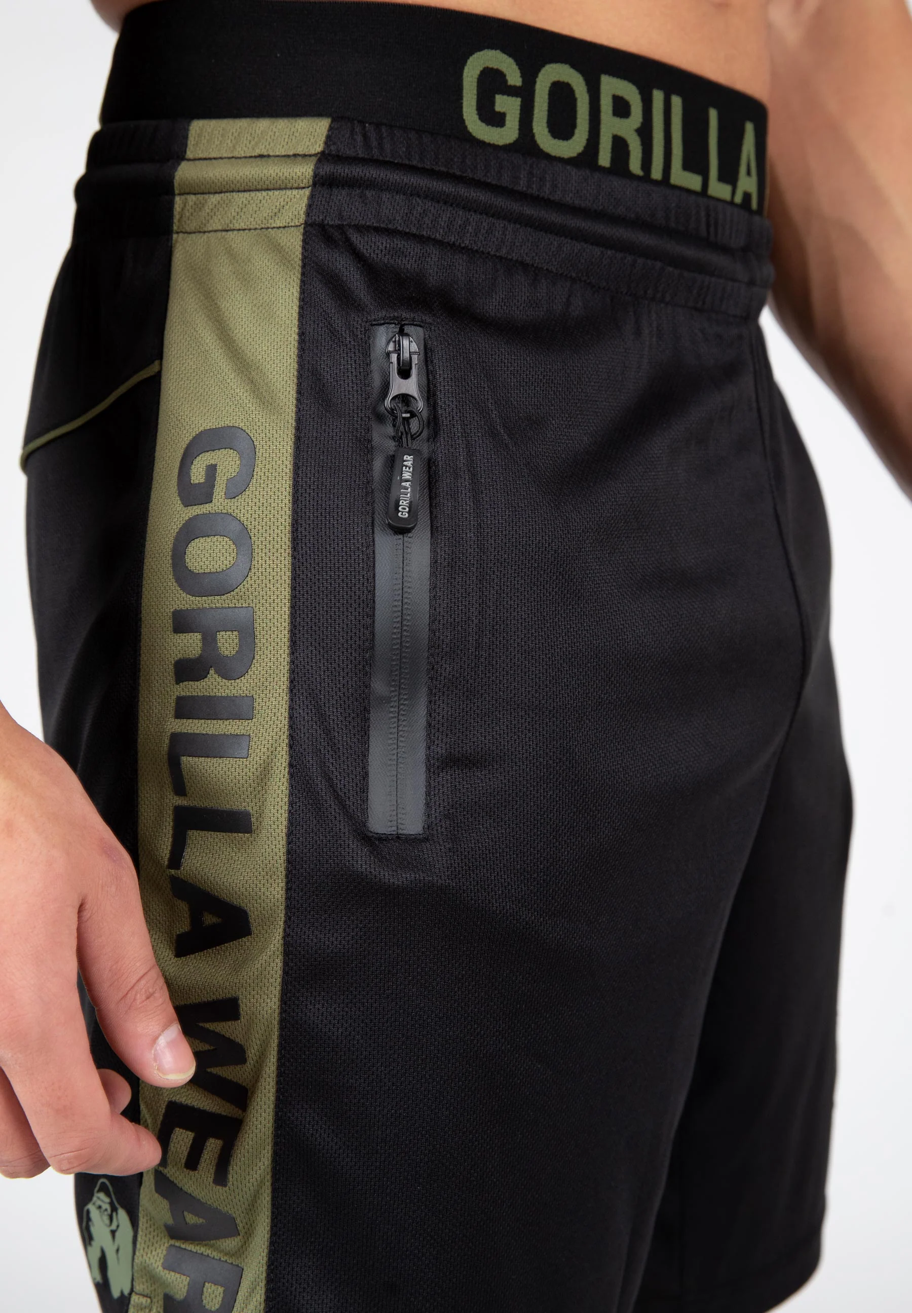 Gorilla Wear - Atlanta Shorts - Black/Green - Image 6