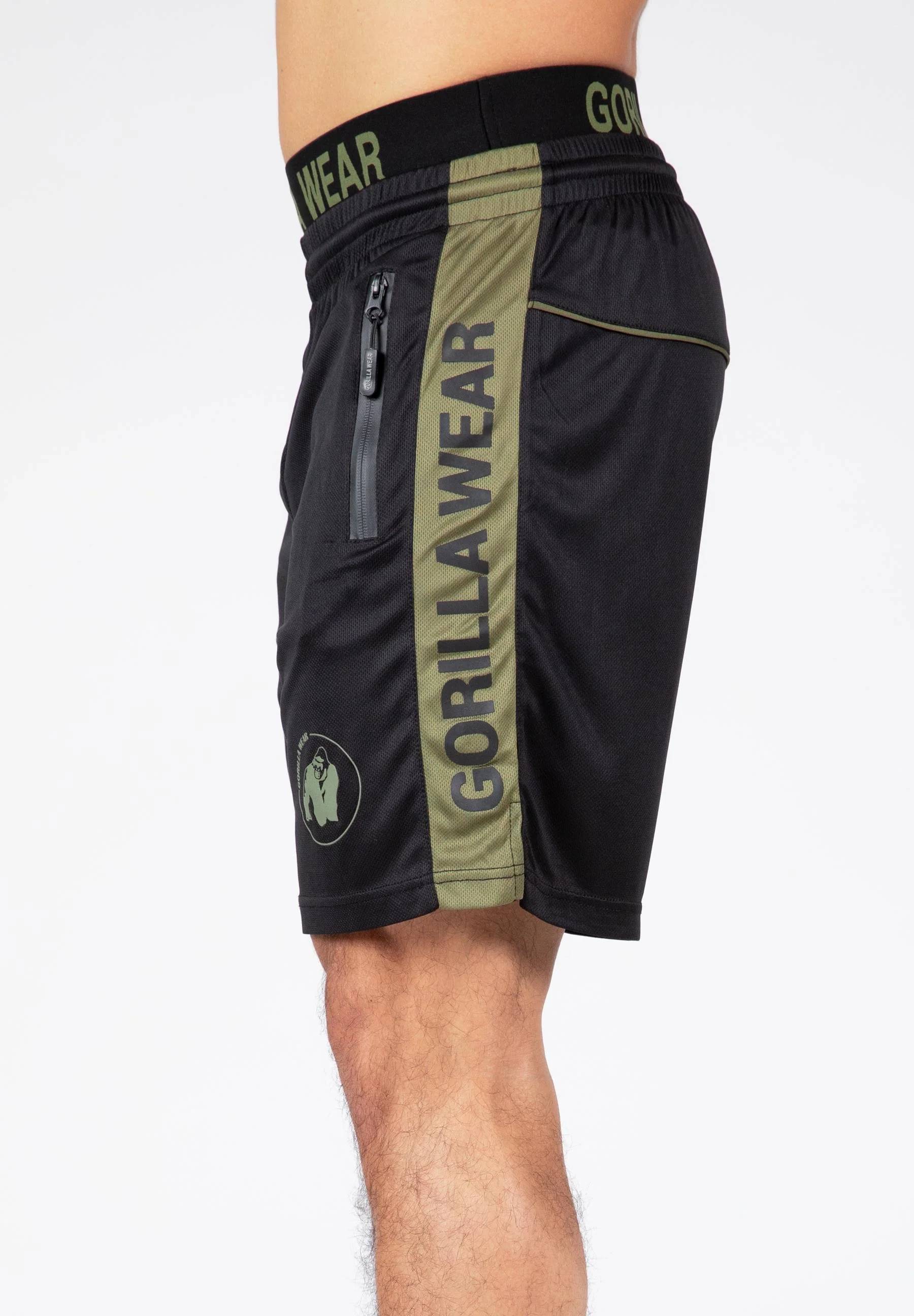 Gorilla Wear - Atlanta Shorts - Black/Green - Image 8