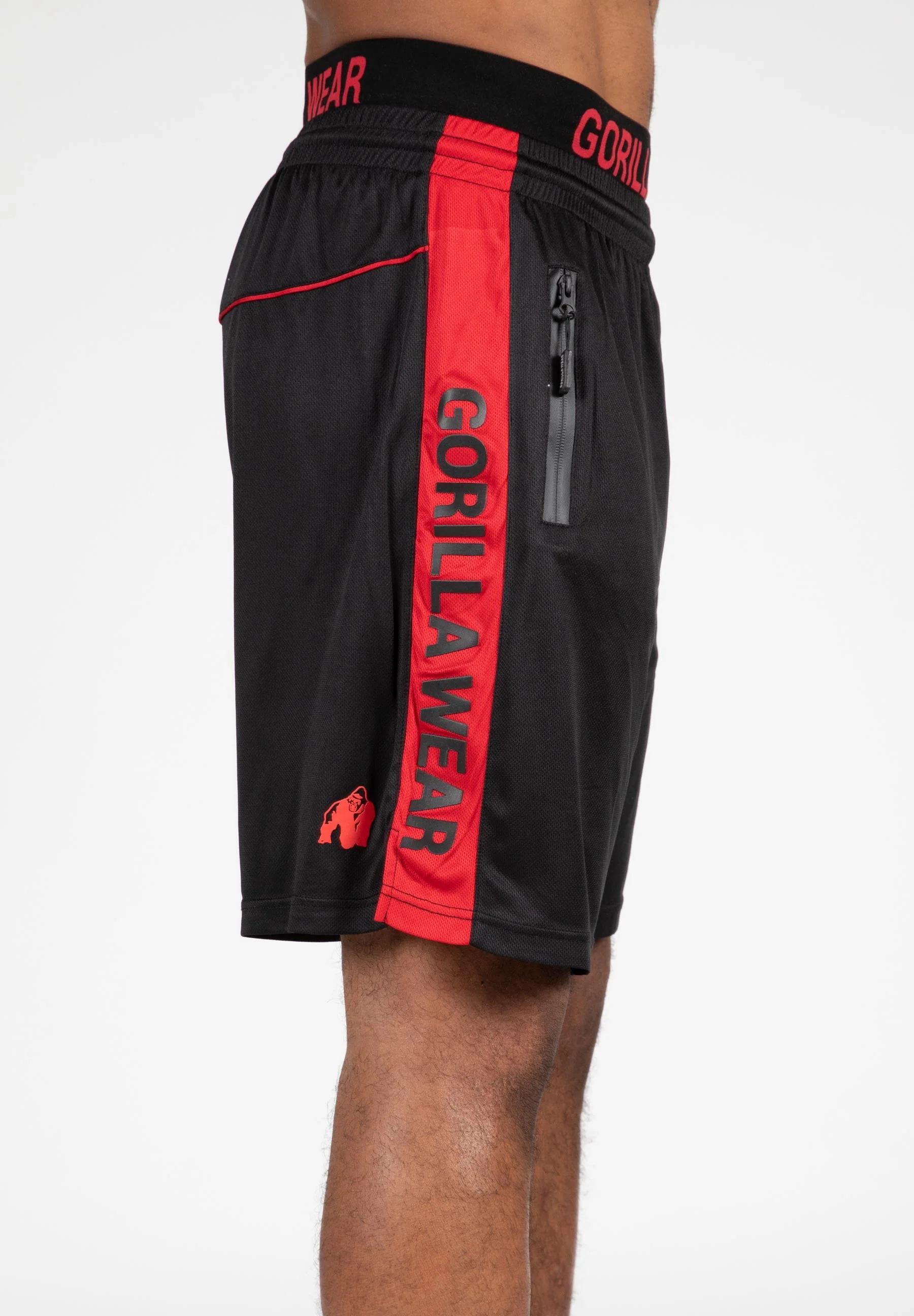 Gorilla Wear - Atlanta Shorts Black/Red - Image 6