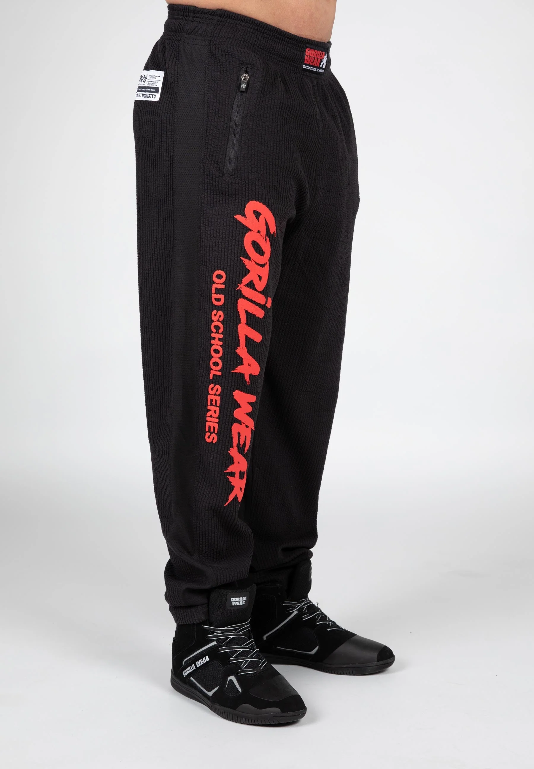 Gorilla Wear - Augustine Old School Pants - Black/Red