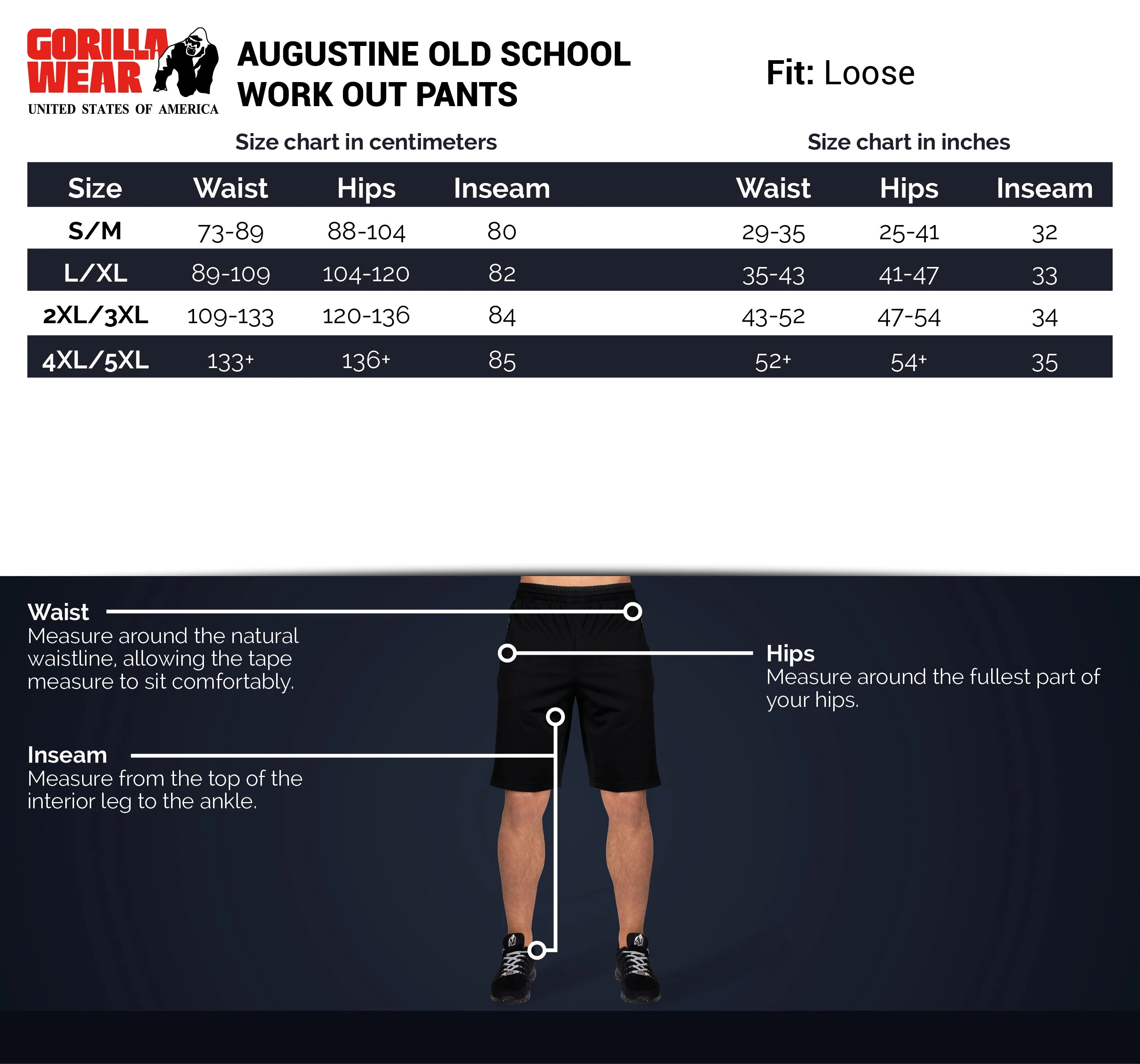 Gorilla Wear - Augustine Old School Pants - Gray - Image 7