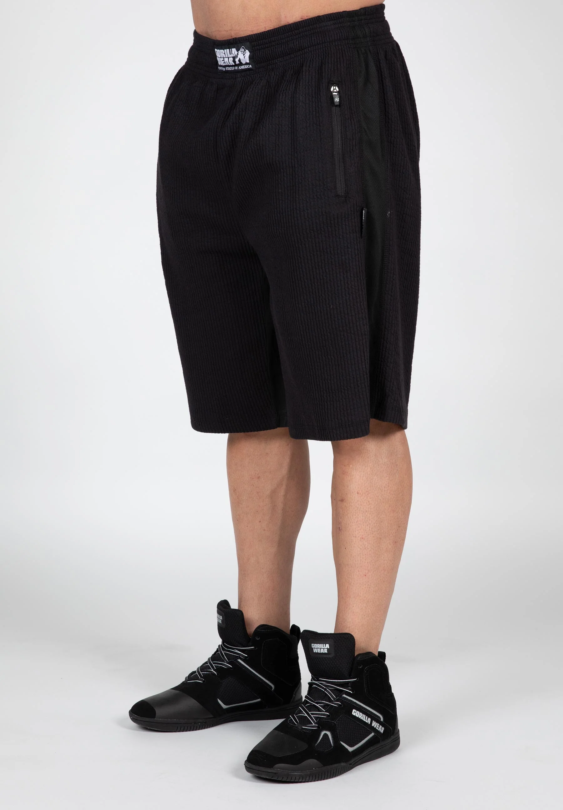 Gorilla Wear - Augustine Old School Shorts - Black - Image 2