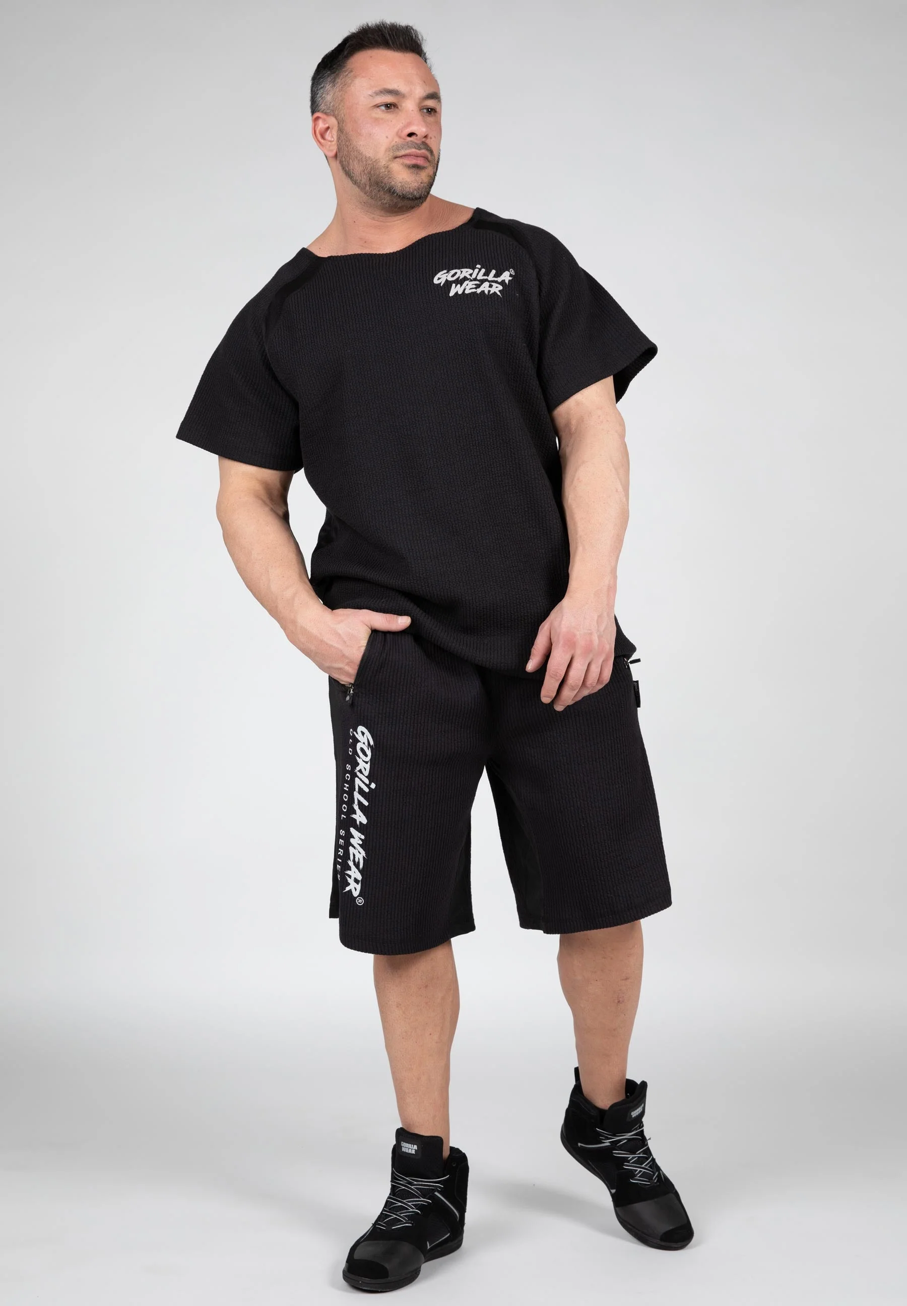 Gorilla Wear - Augustine Old School Shorts - Black - Image 4