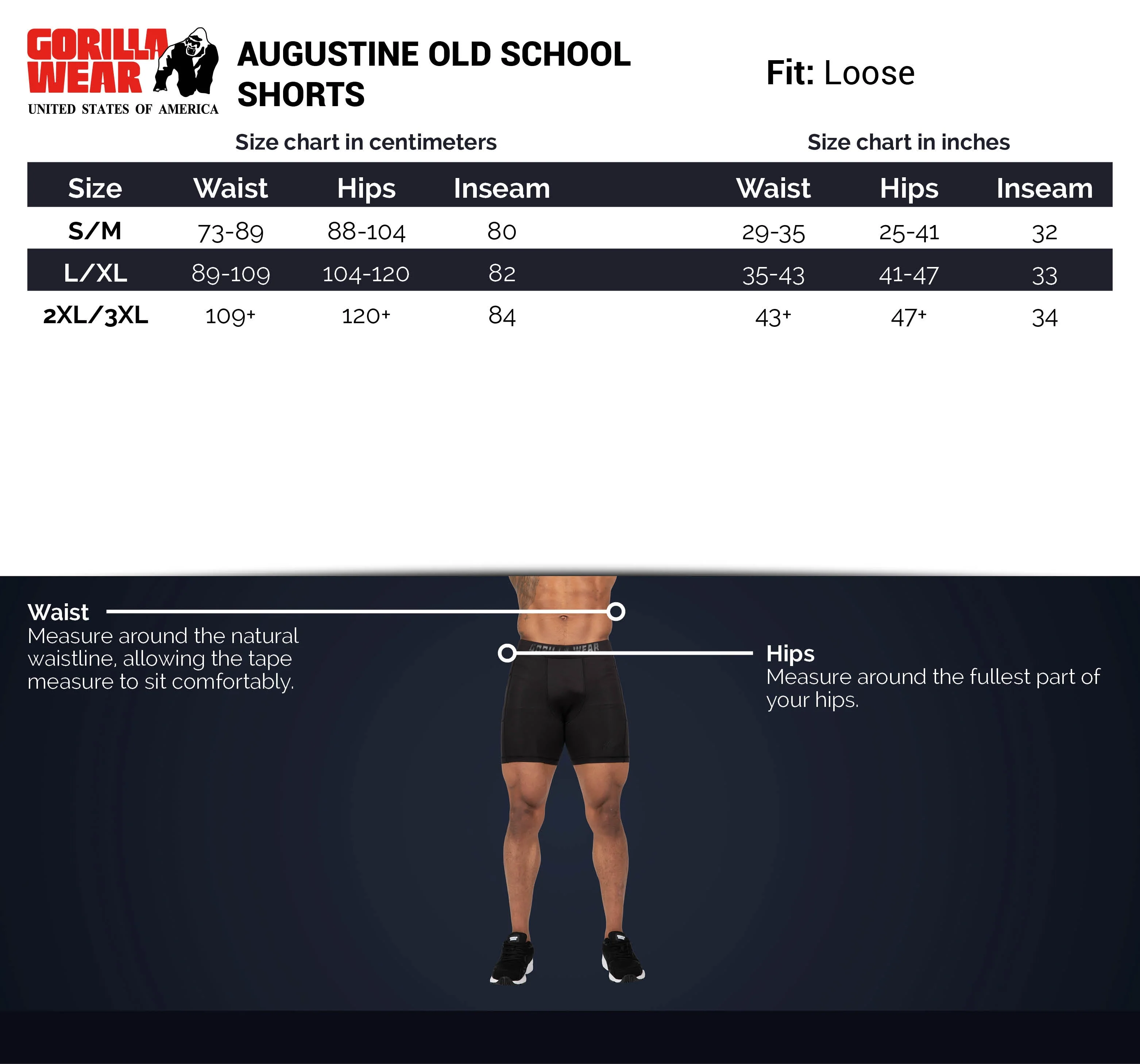 Gorilla Wear - Augustine Old School Shorts - Black - Image 7
