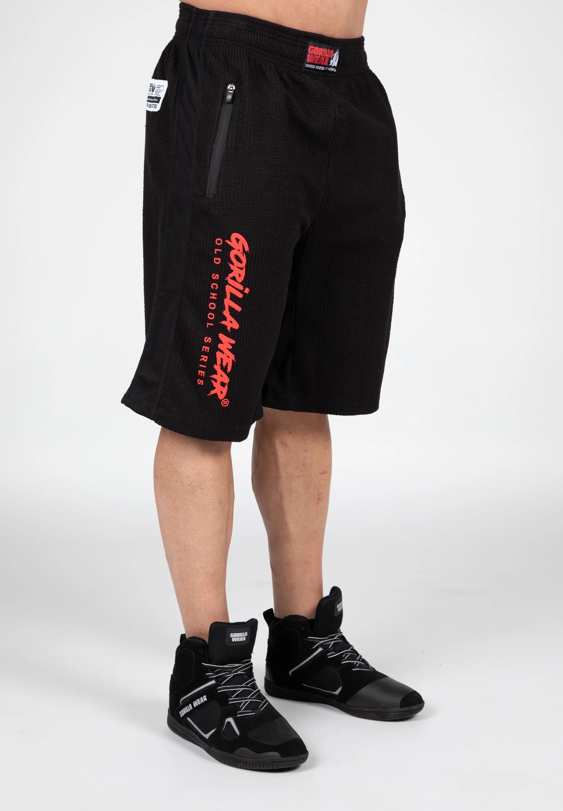 Gorilla Wear - Augustine Old School Shorts - Black/Red