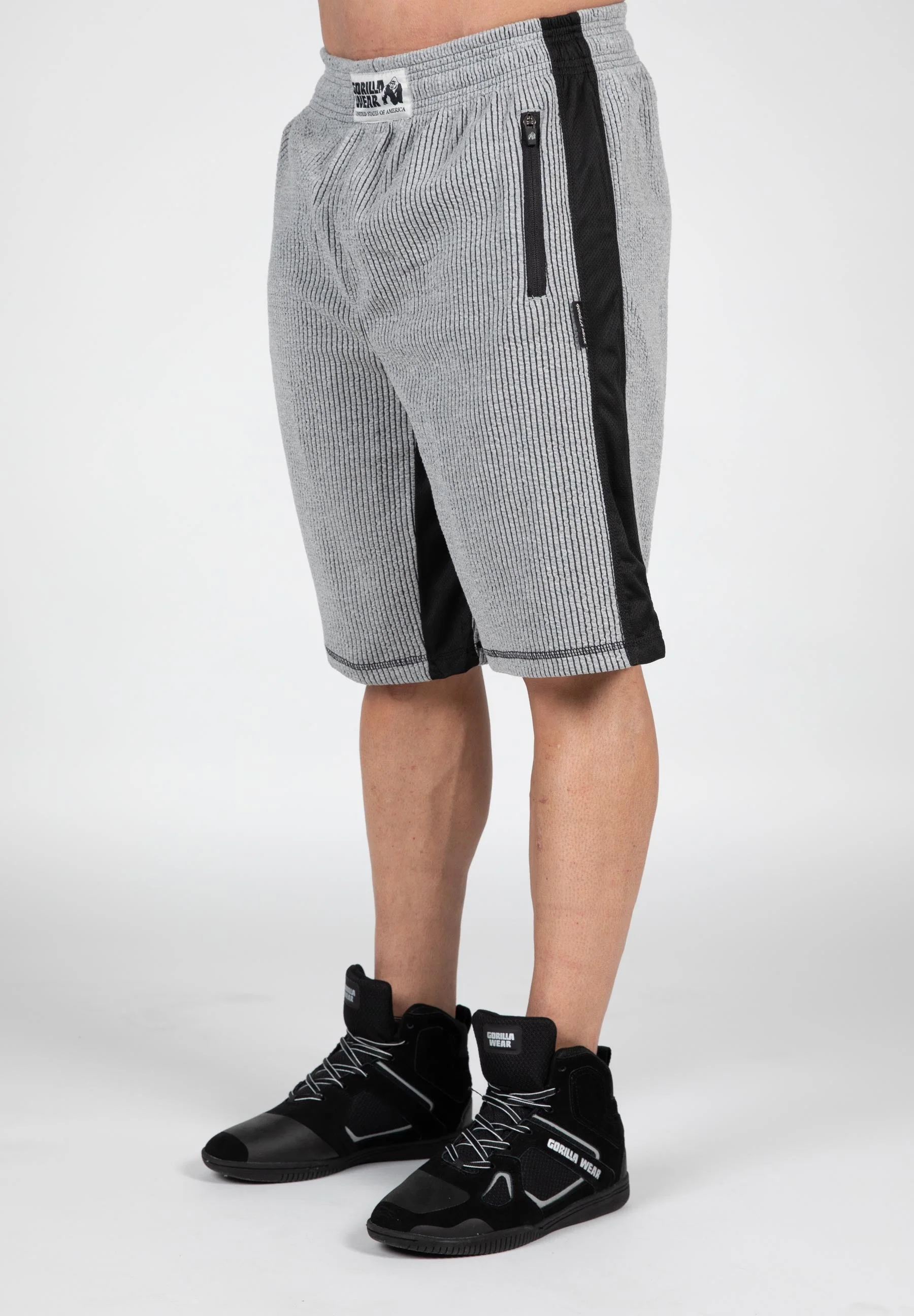 Gorilla Wear - Augustine Old School Shorts - Gray - Image 2