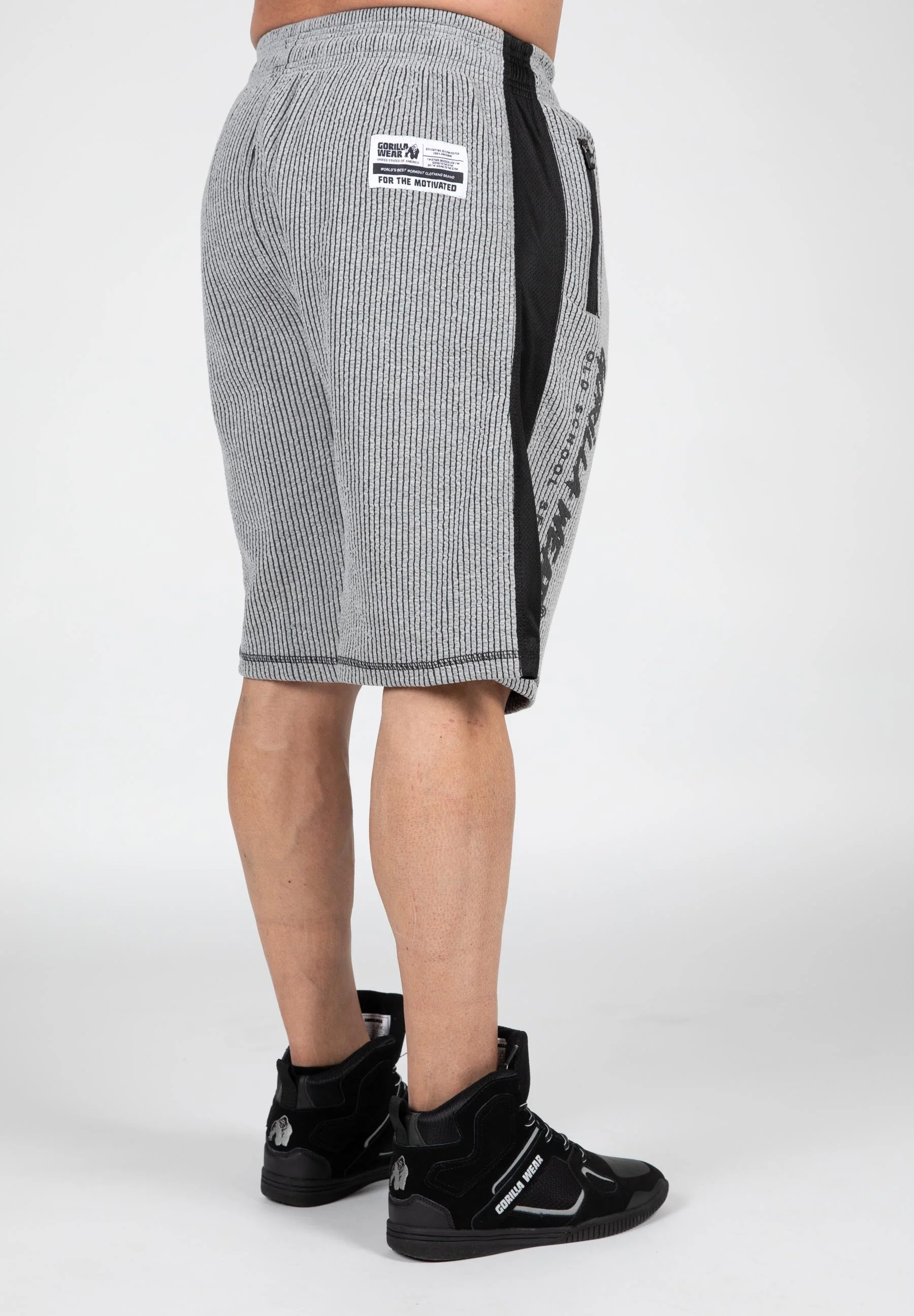 Gorilla Wear - Augustine Old School Shorts - Gray - Image 3