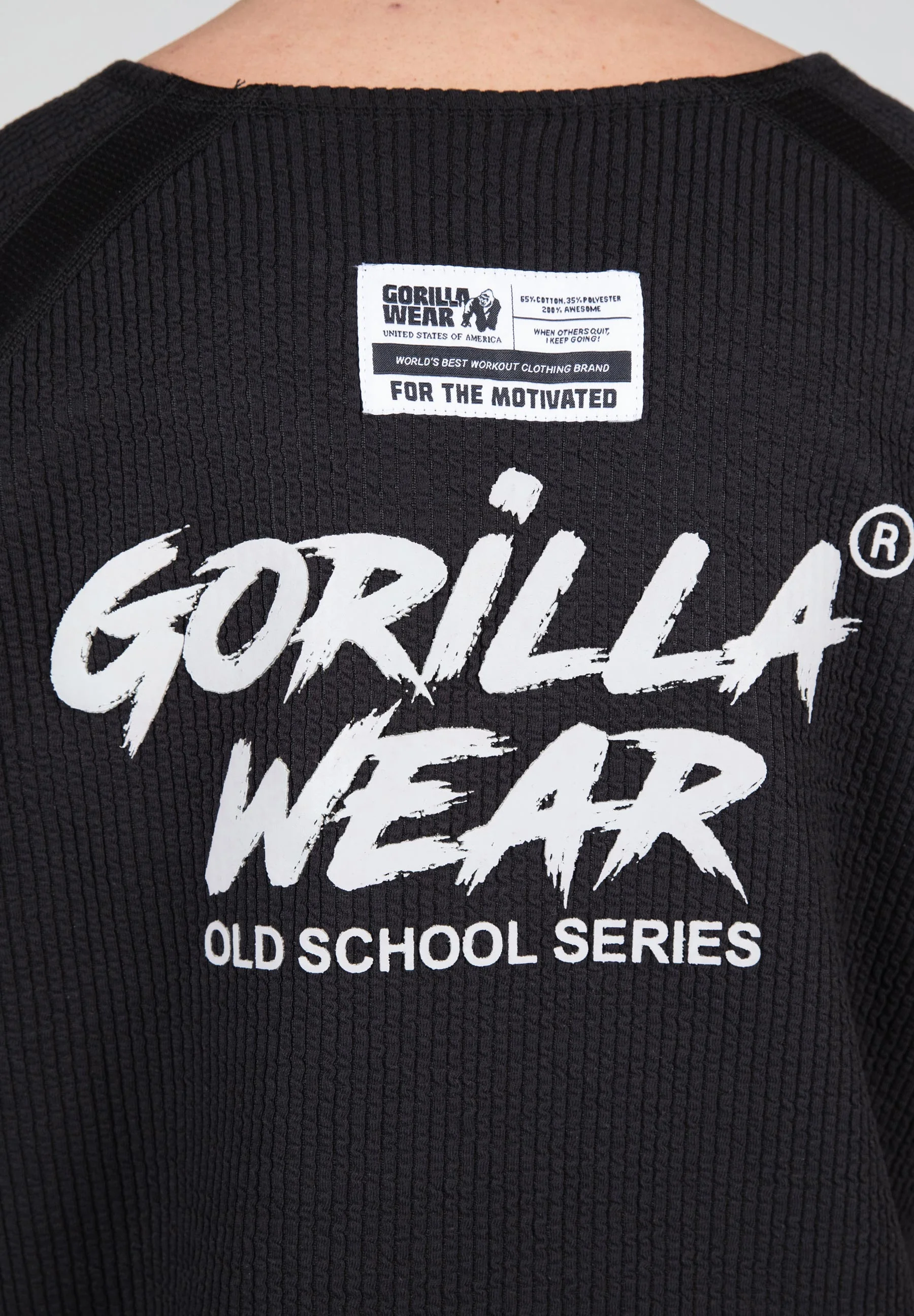 Gorilla Wear - Augustine Old School Workout Top - Black - Image 5