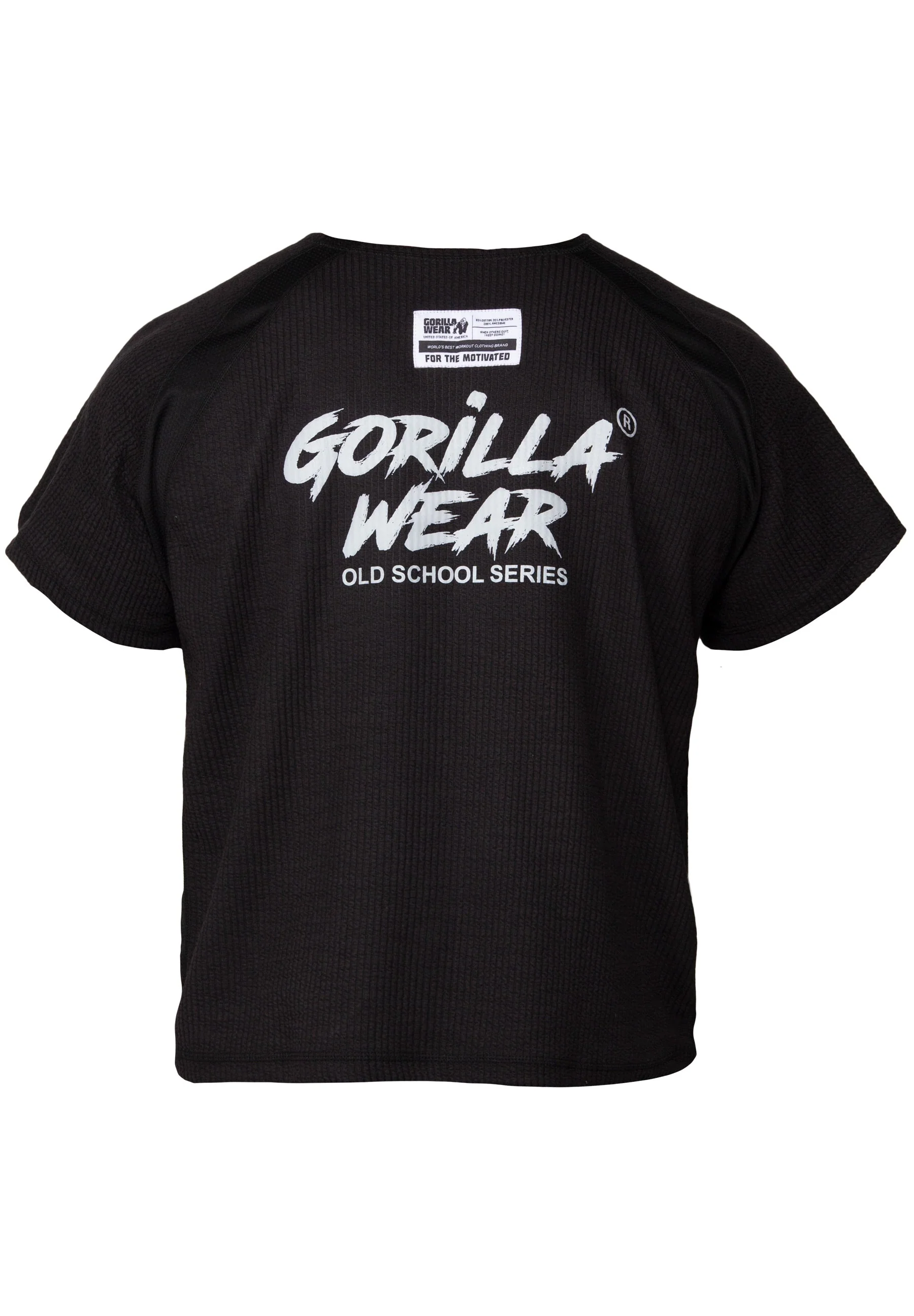 Gorilla Wear - Augustine Old School Workout Top - Black - Image 8