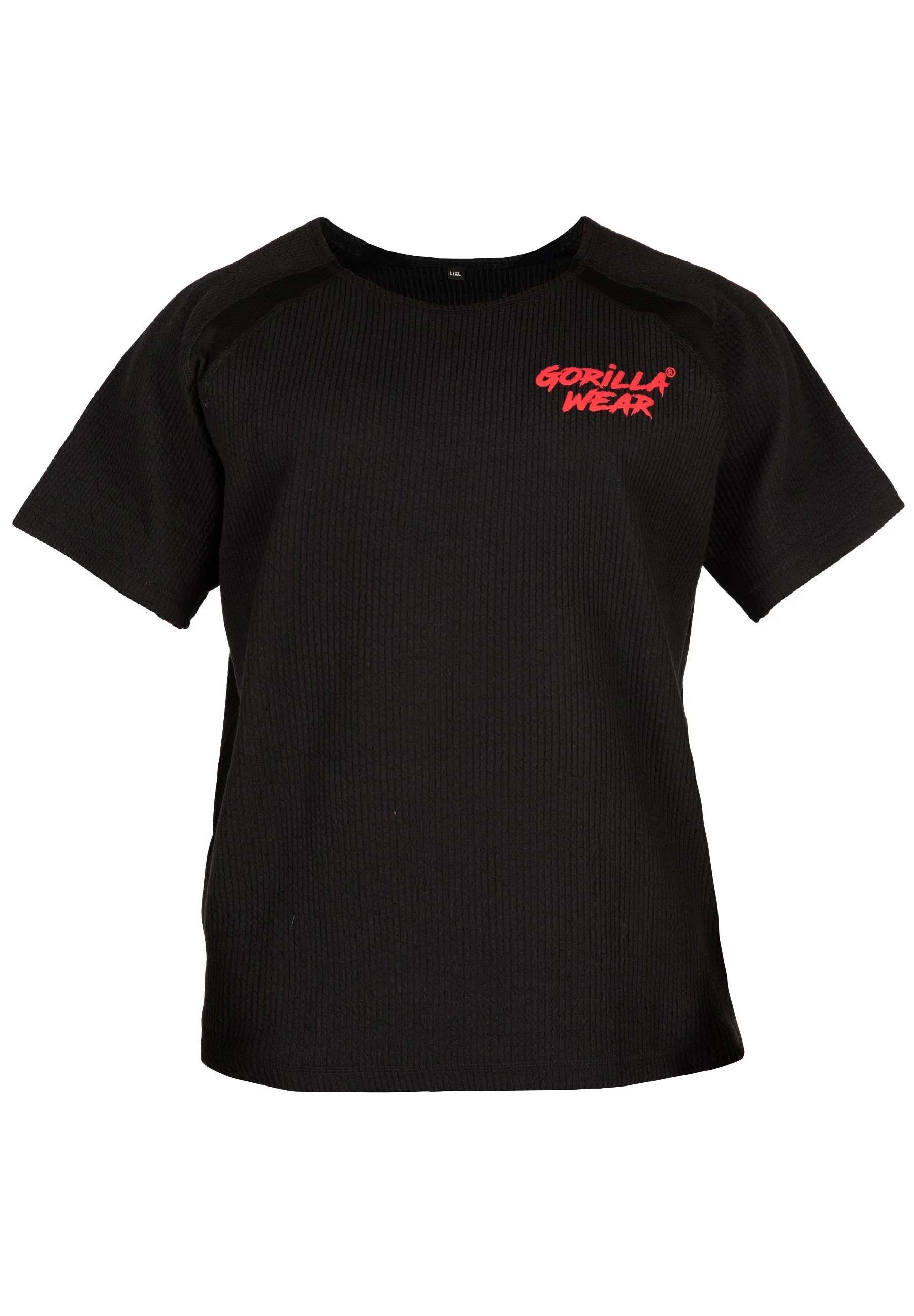 Gorilla Wear - Augustine Old School Workout Top - Black/Red - Image 7