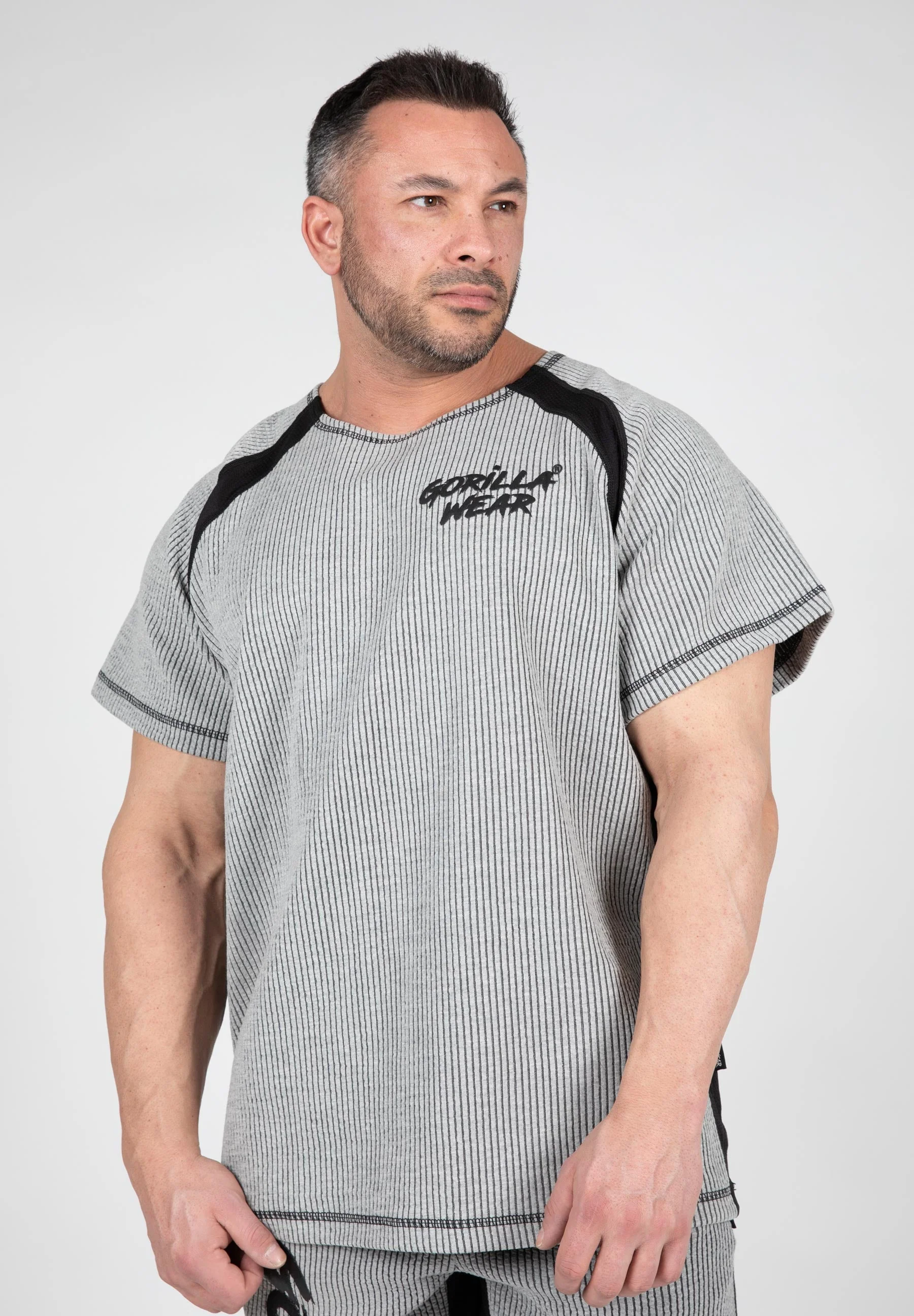 Gorilla Wear - Augustine Old School Workout Top - Gray