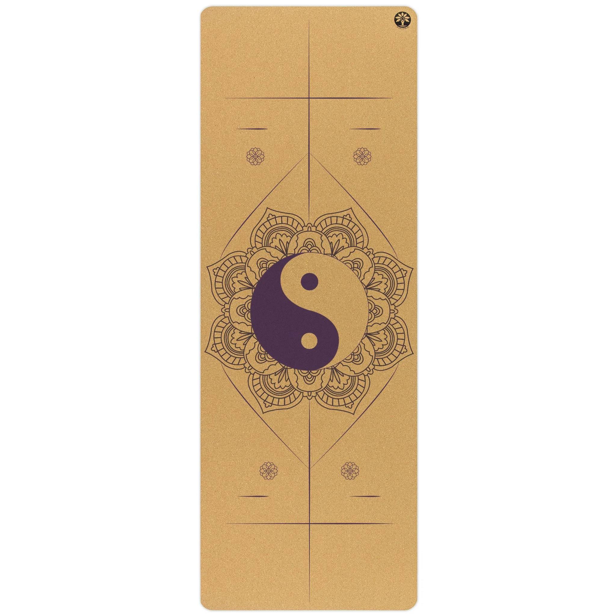 Yoloha Yoga - Balance and Unity Aura Cork Yoga Mat - Image 2