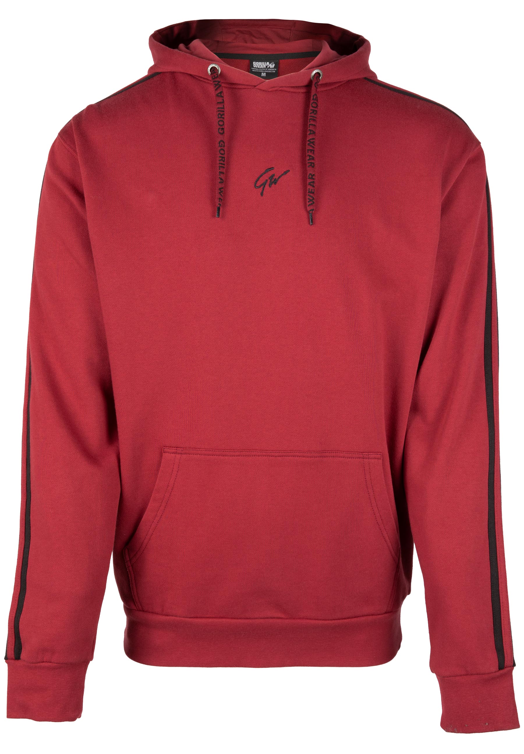 Gorilla Wear - Banks Oversized Hoodie - Burgundy Red/Black - Image 6