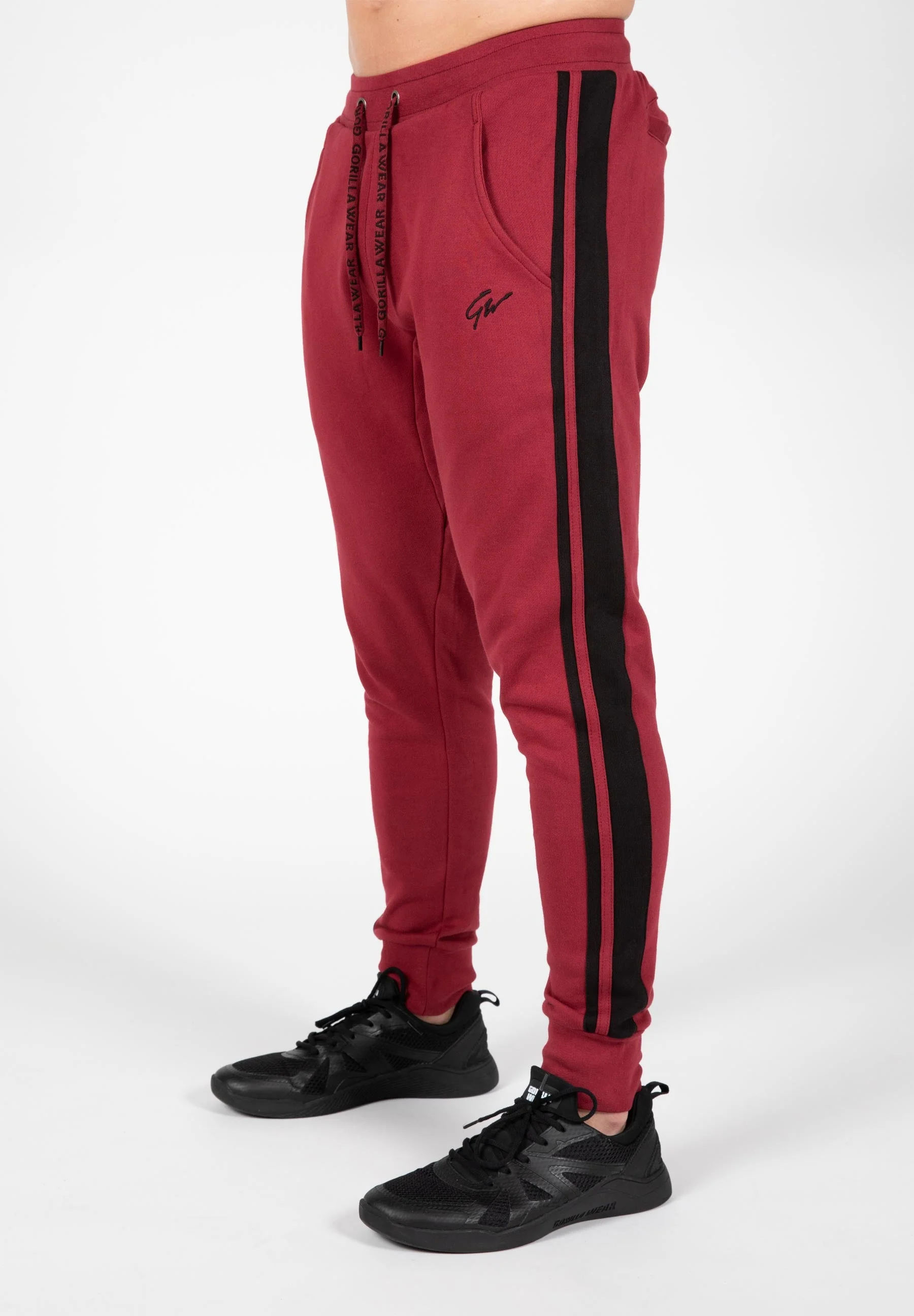 Gorilla Wear - Banks Sweatpants - Burgundy Red/Black