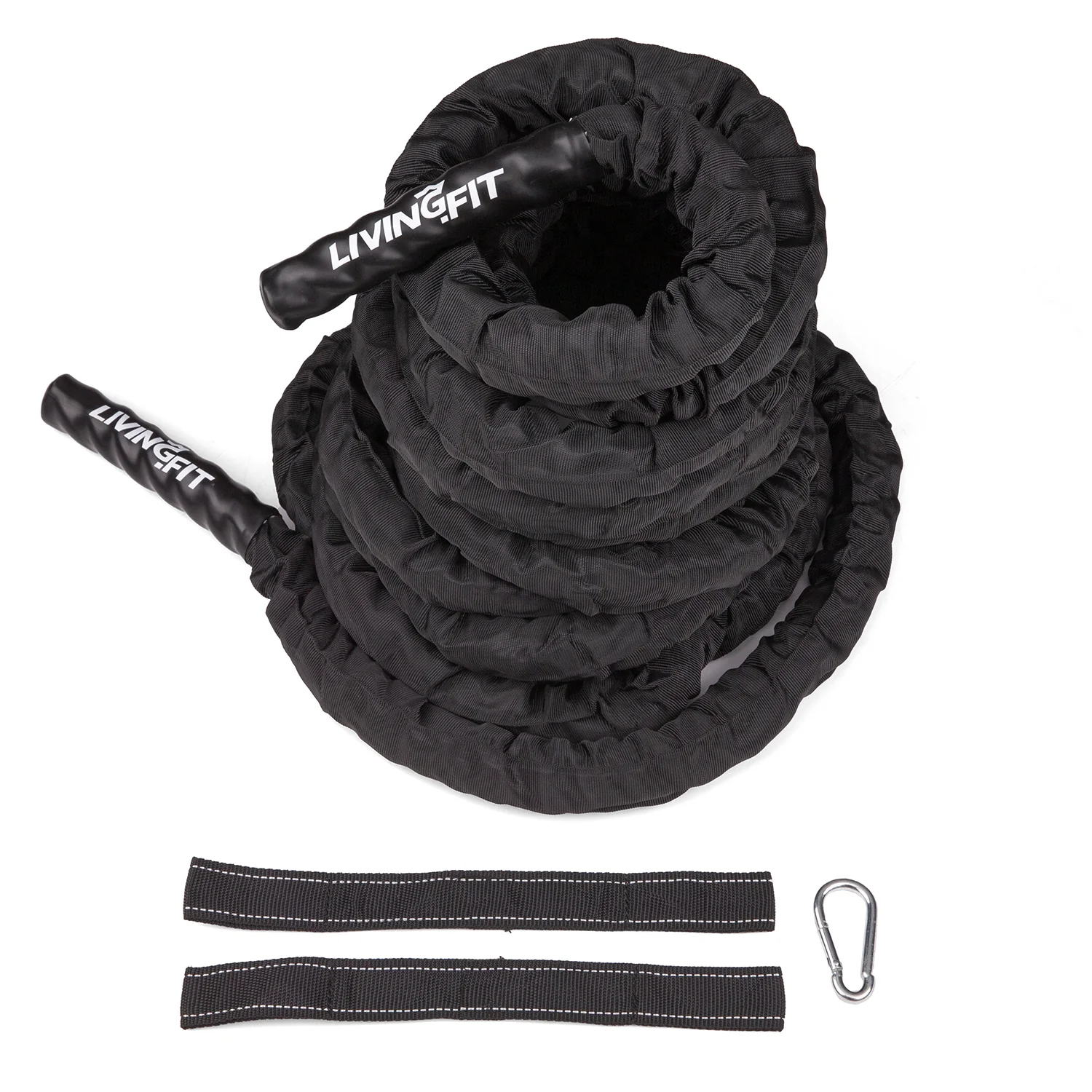 Living.Fit - Battle Ropes - Canvas Covered - 1.5 Inch Diameter - Image 7