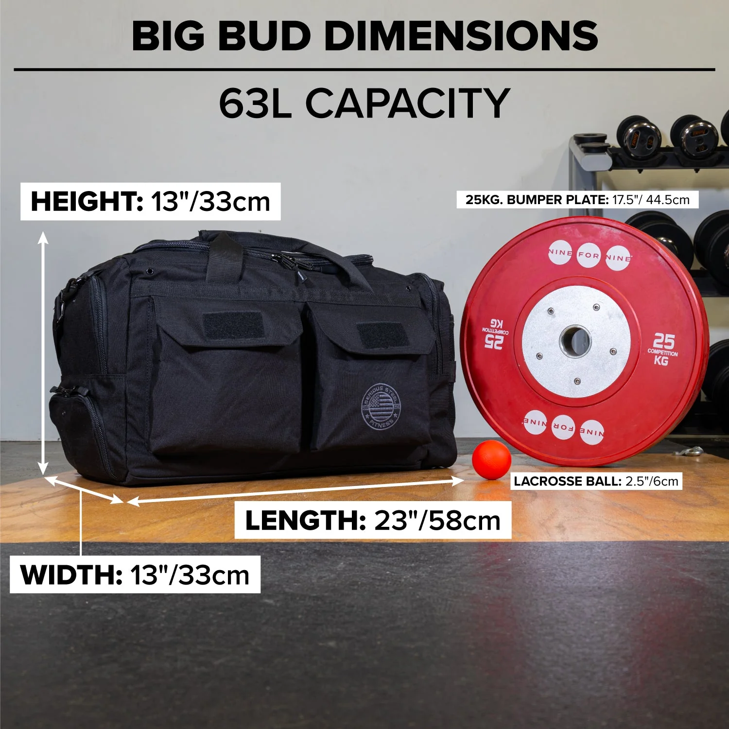 Serious Steel Fitness - Big Bud Duffel Bag (63L) - Image 4