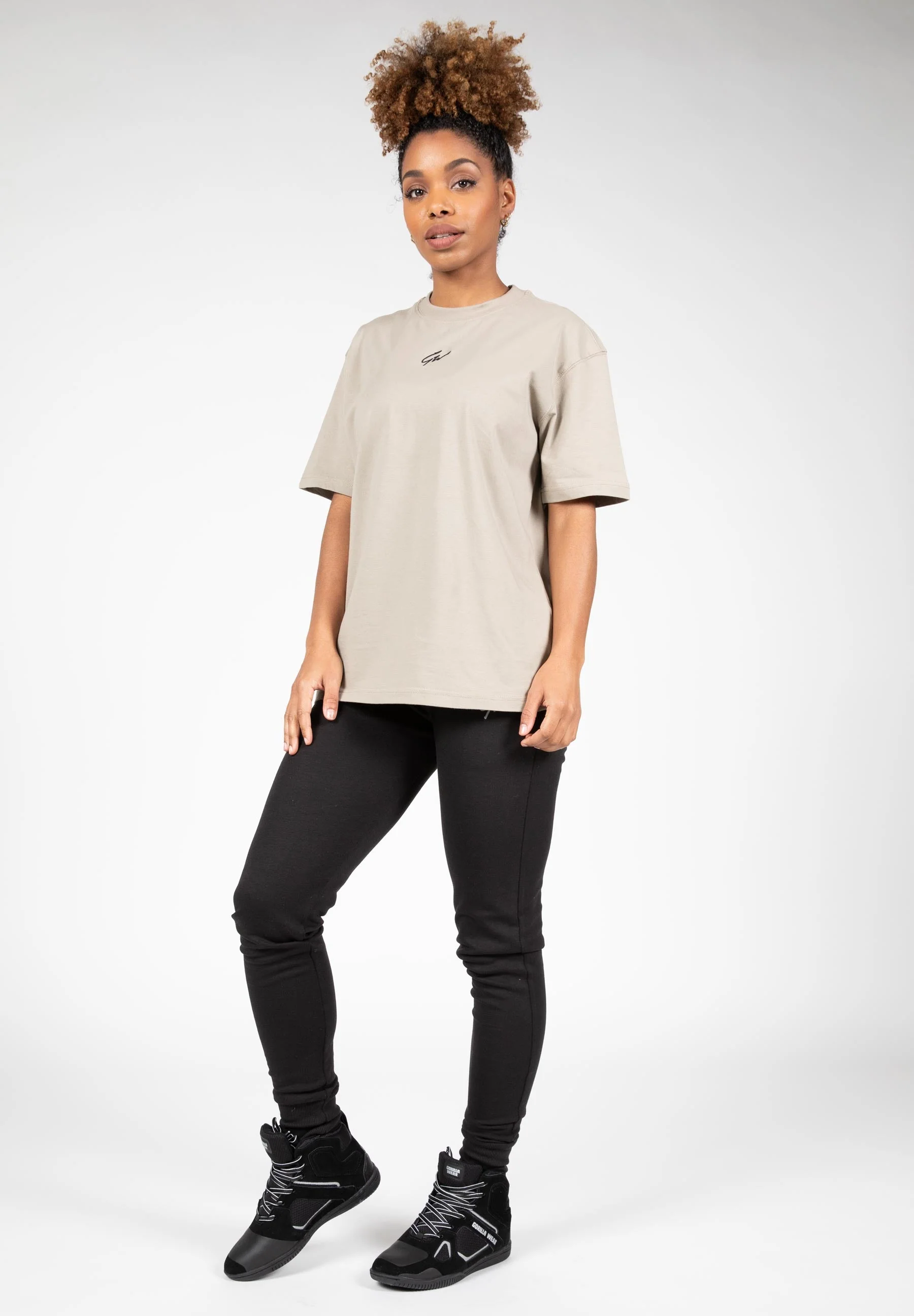 Gorilla Wear - Bixby Oversized T-shirt - Beige - Image 3