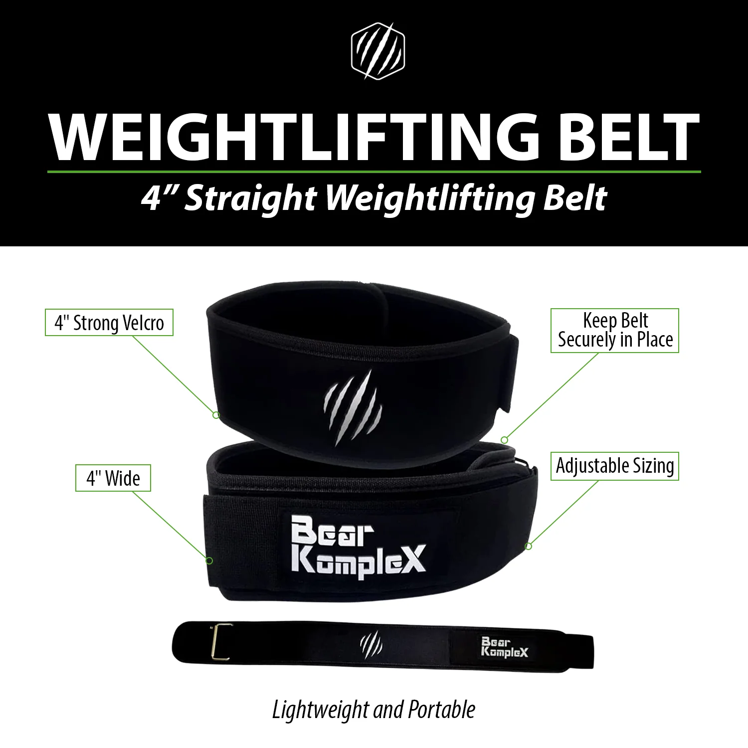 Bear KompleX - BKX - STRAIGHT 4" Belt - Image 2