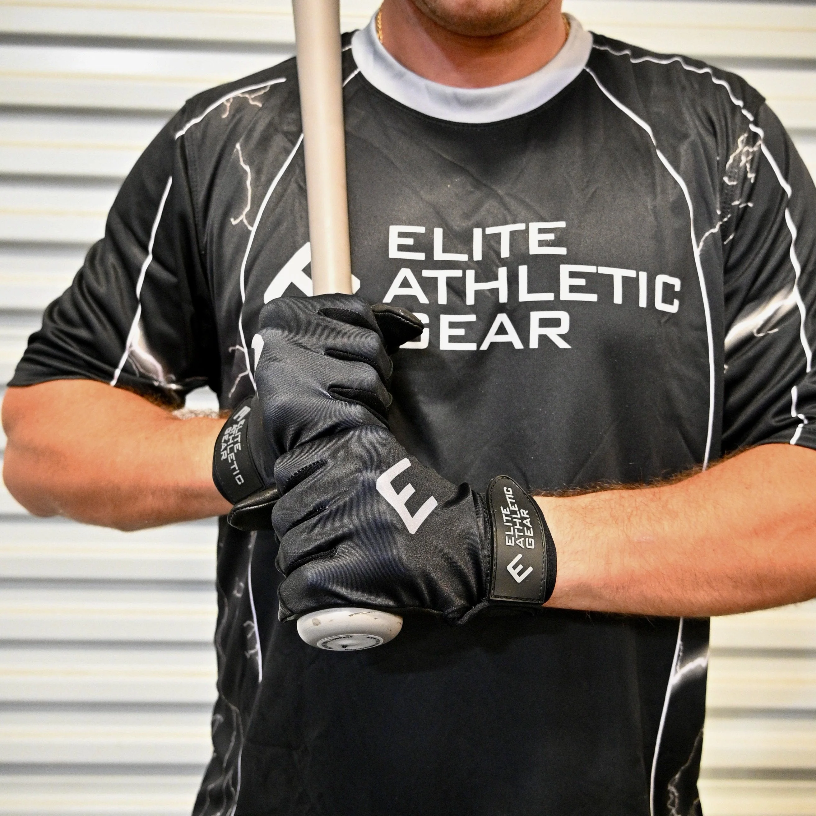 Elite Athletic Gear - Black Batting Gloves - Image 2