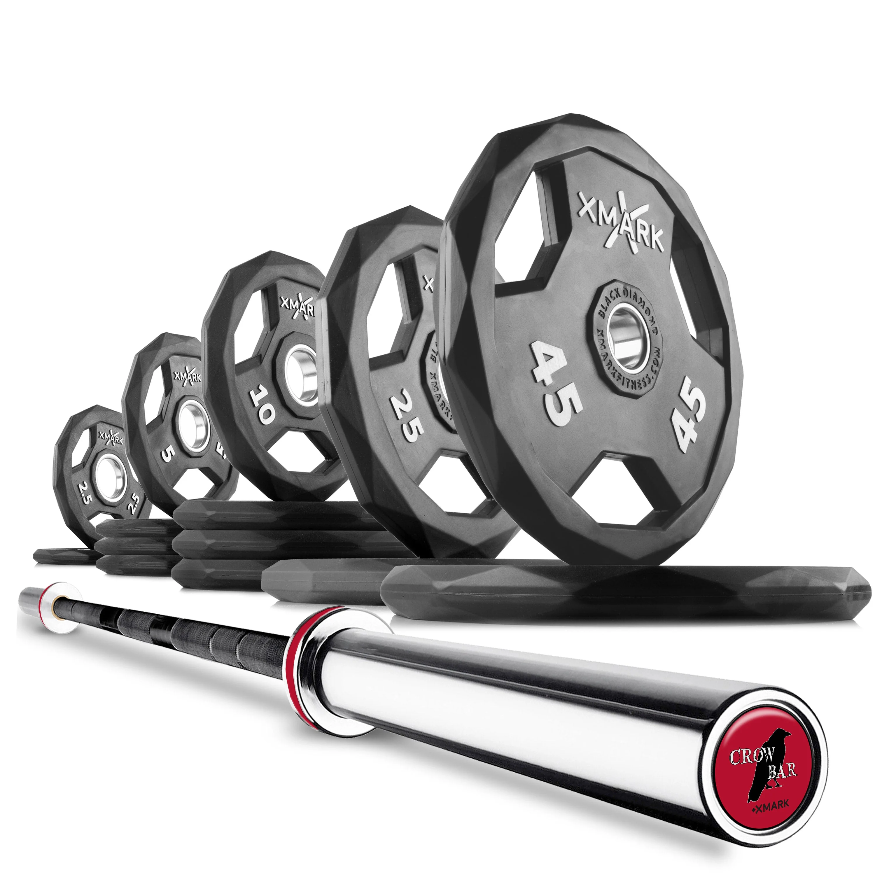 XMARK - Black DiamondOlympic Weight Plates and Olympic Barbell Sets - Image 6